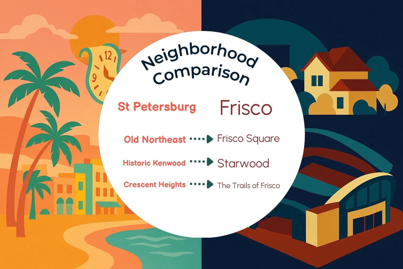 St. Petersburg vs Frisco Neighborhood Comparison
