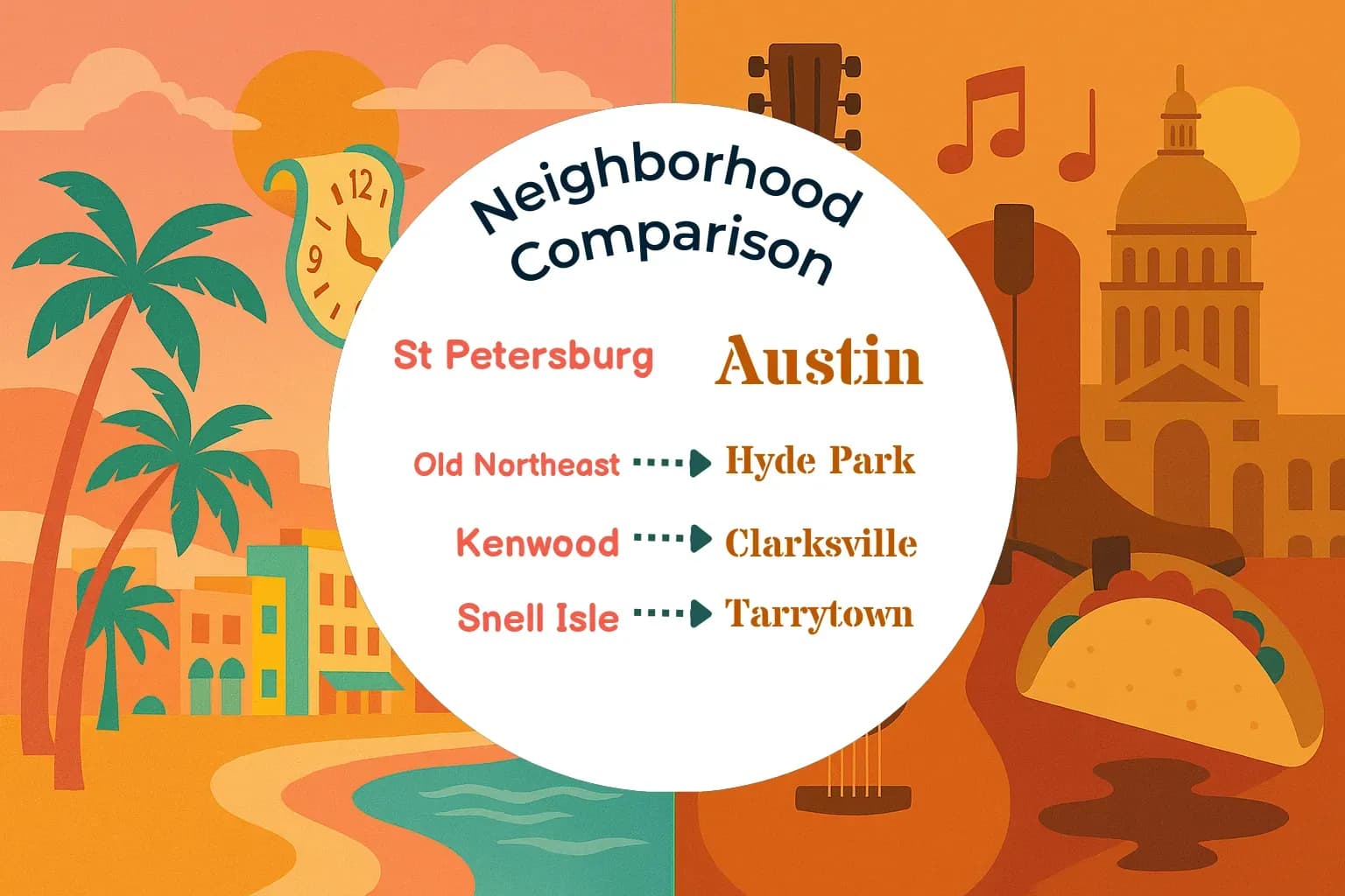 St. Petersburg vs Austin Neighborhood Comparison