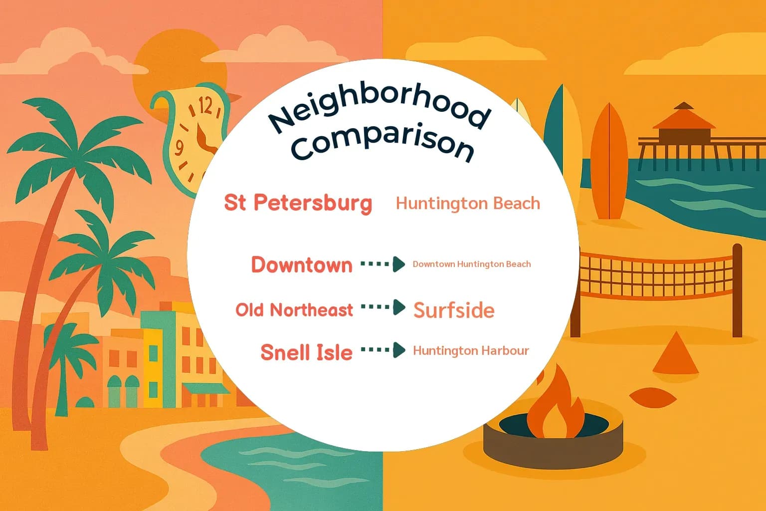 St. Petersburg vs Huntington Beach Neighborhood Comparison