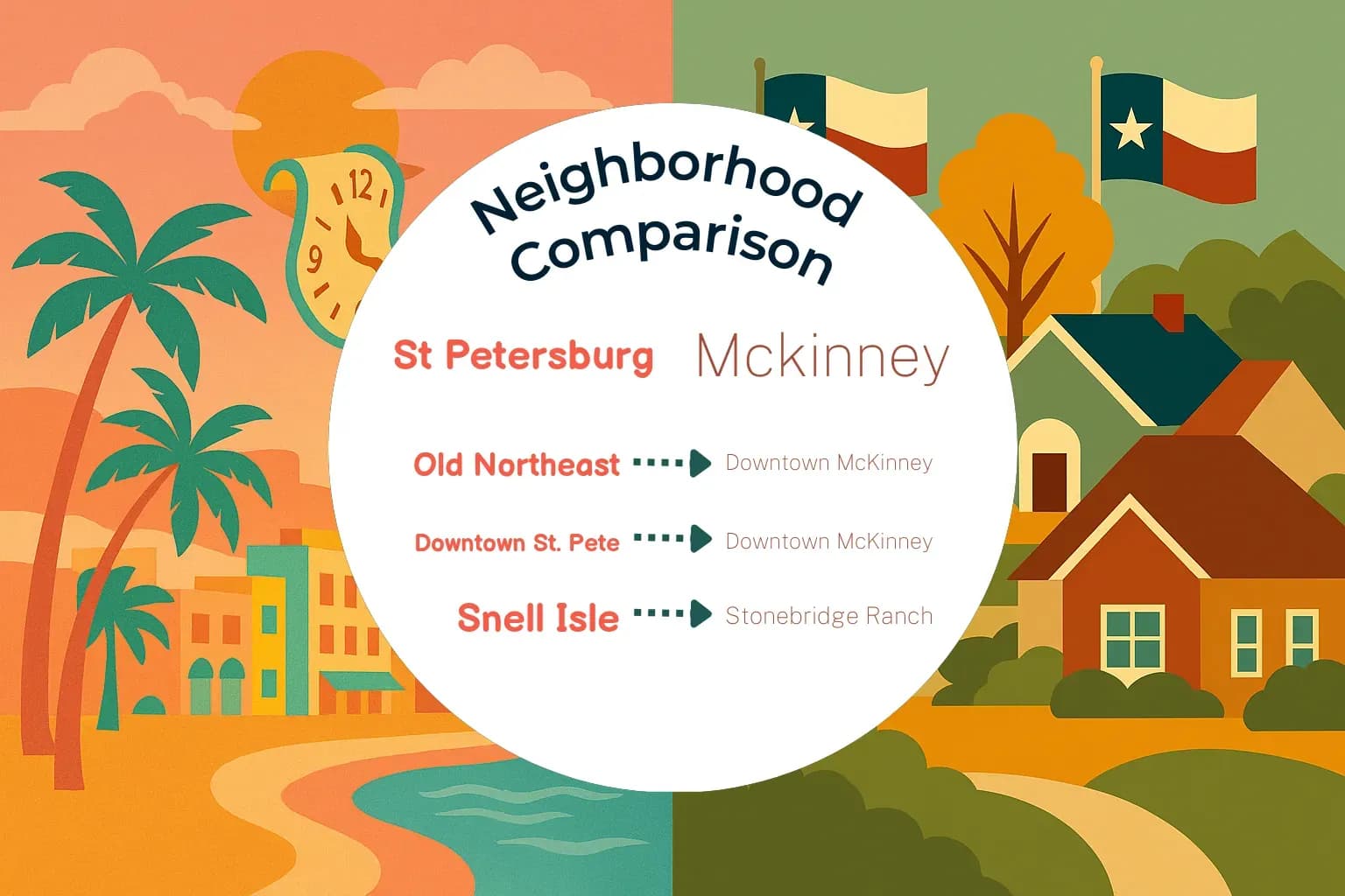 St. Petersburg vs Mckinney Neighborhood Comparison