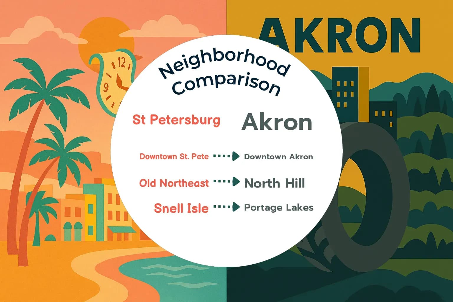 St. Petersburg vs Akron Neighborhood Comparison