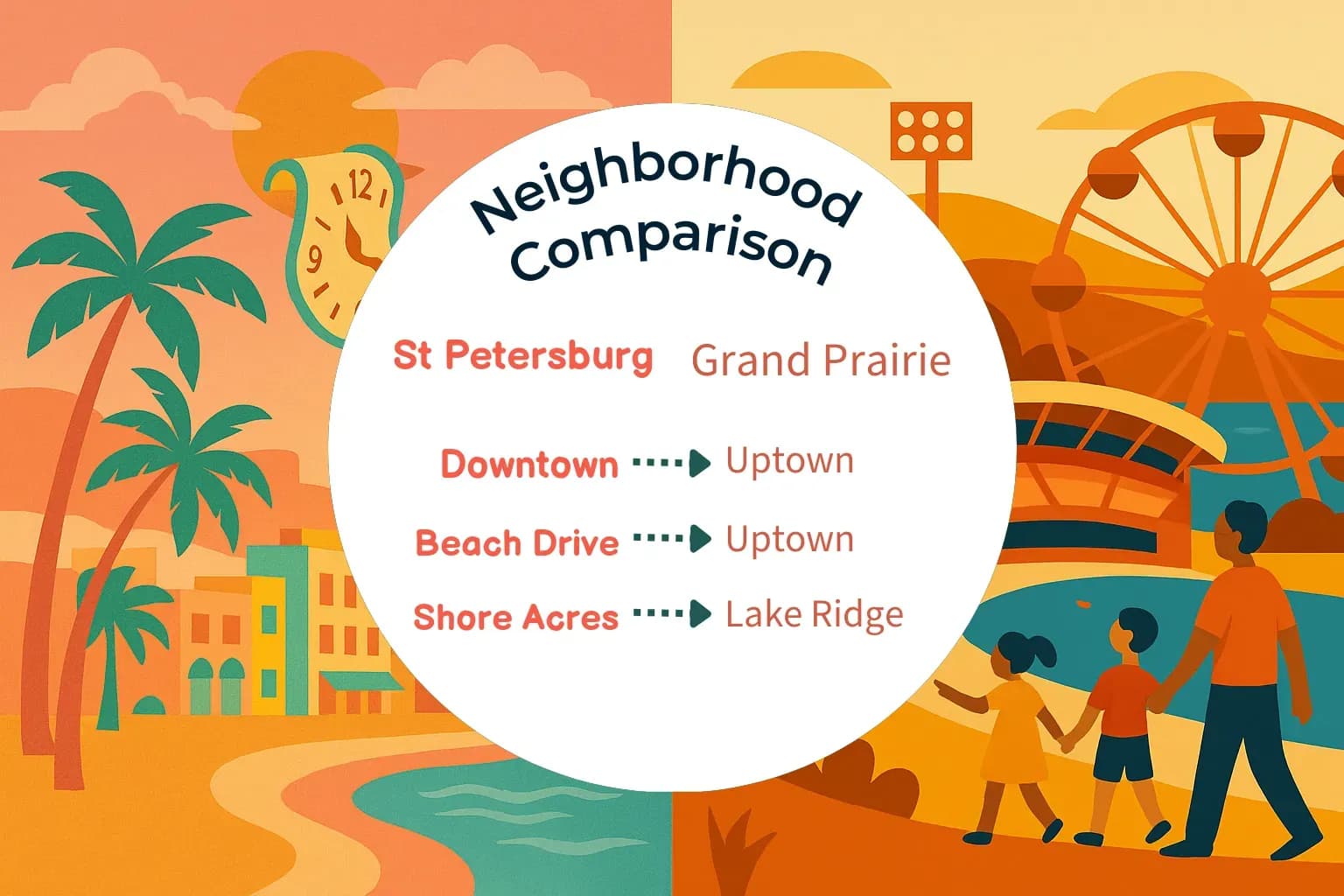 St. Petersburg vs Grand Prairie Neighborhood Comparison