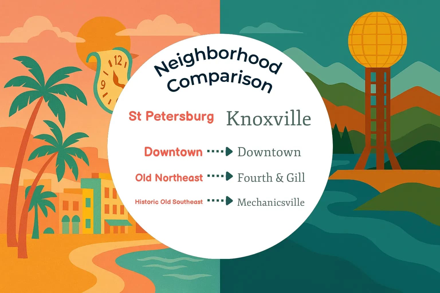 St. Petersburg vs Knoxville Neighborhood Comparison