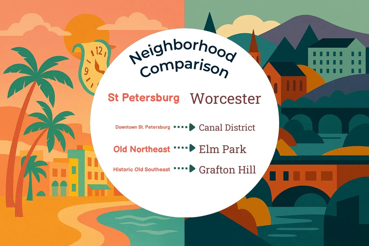St. Petersburg vs Worcester Neighborhood Comparison