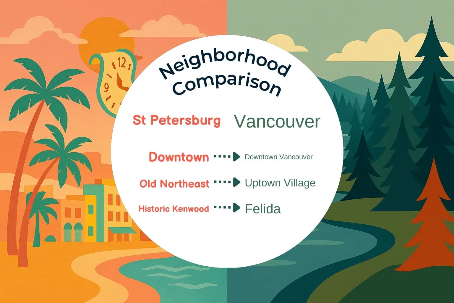 St. Petersburg vs Vancouver Neighborhood Comparison