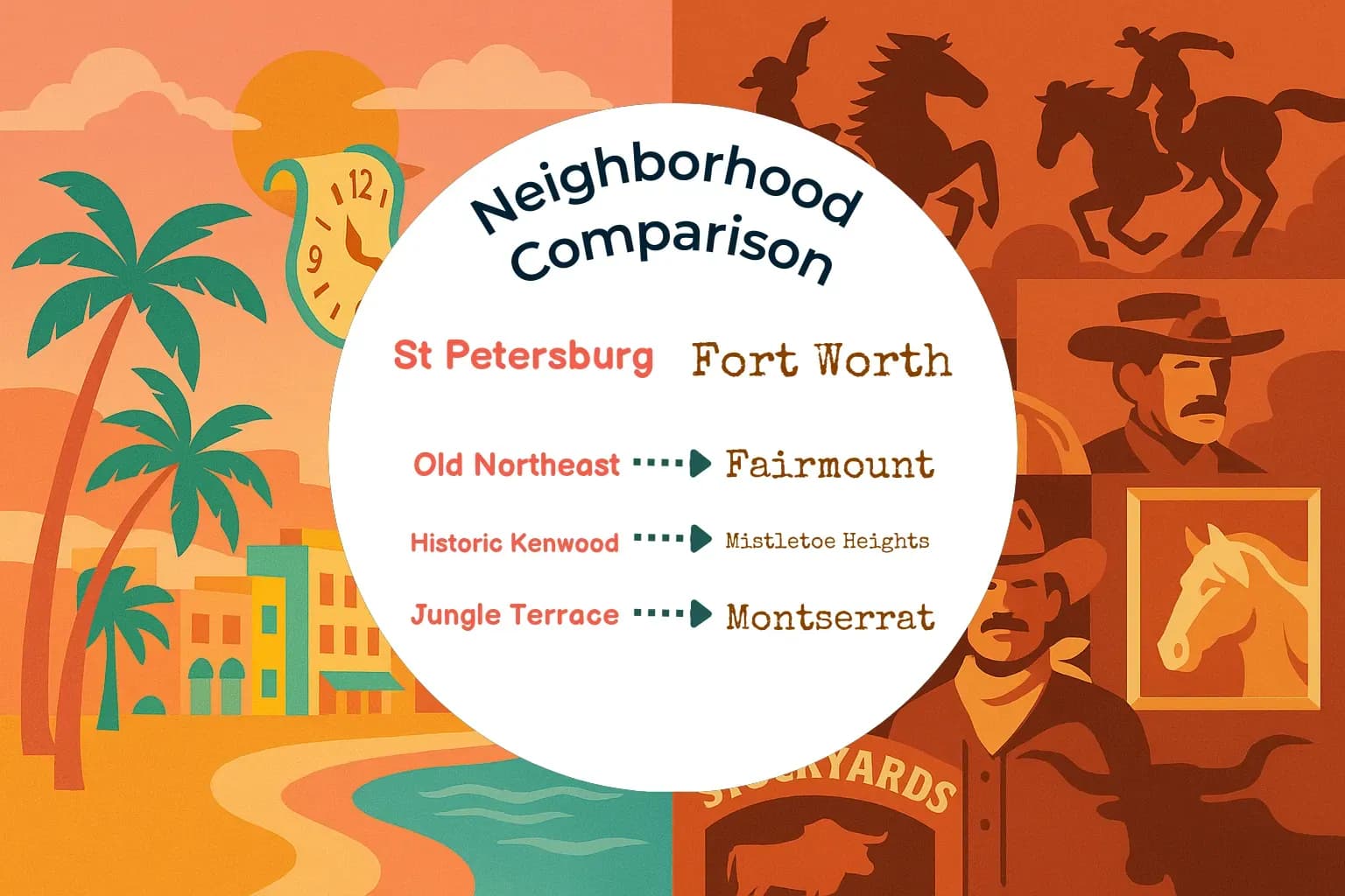 St. Petersburg vs Fort Worth Neighborhood Comparison