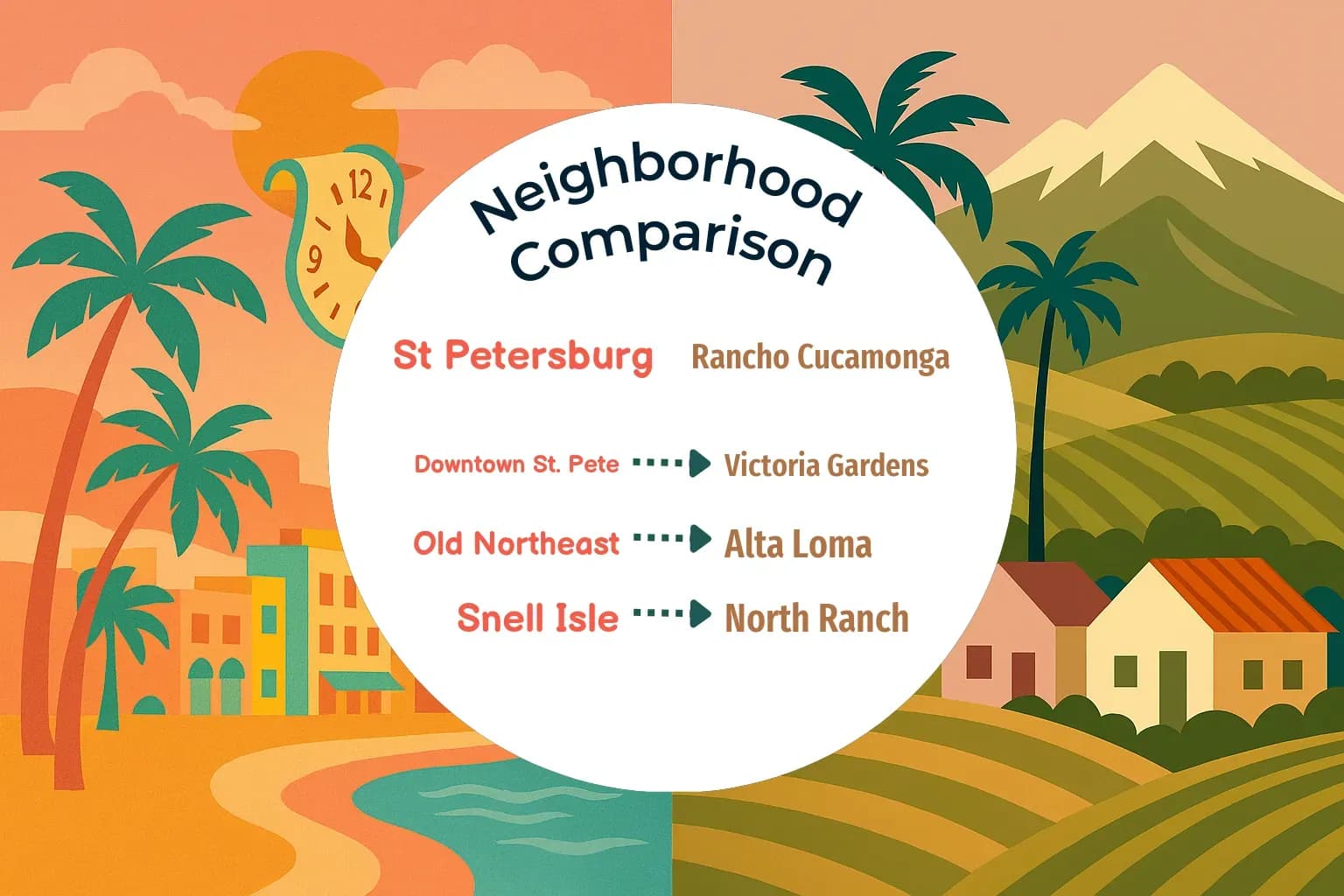 St. Petersburg vs Rancho Cucamonga Neighborhood Comparison