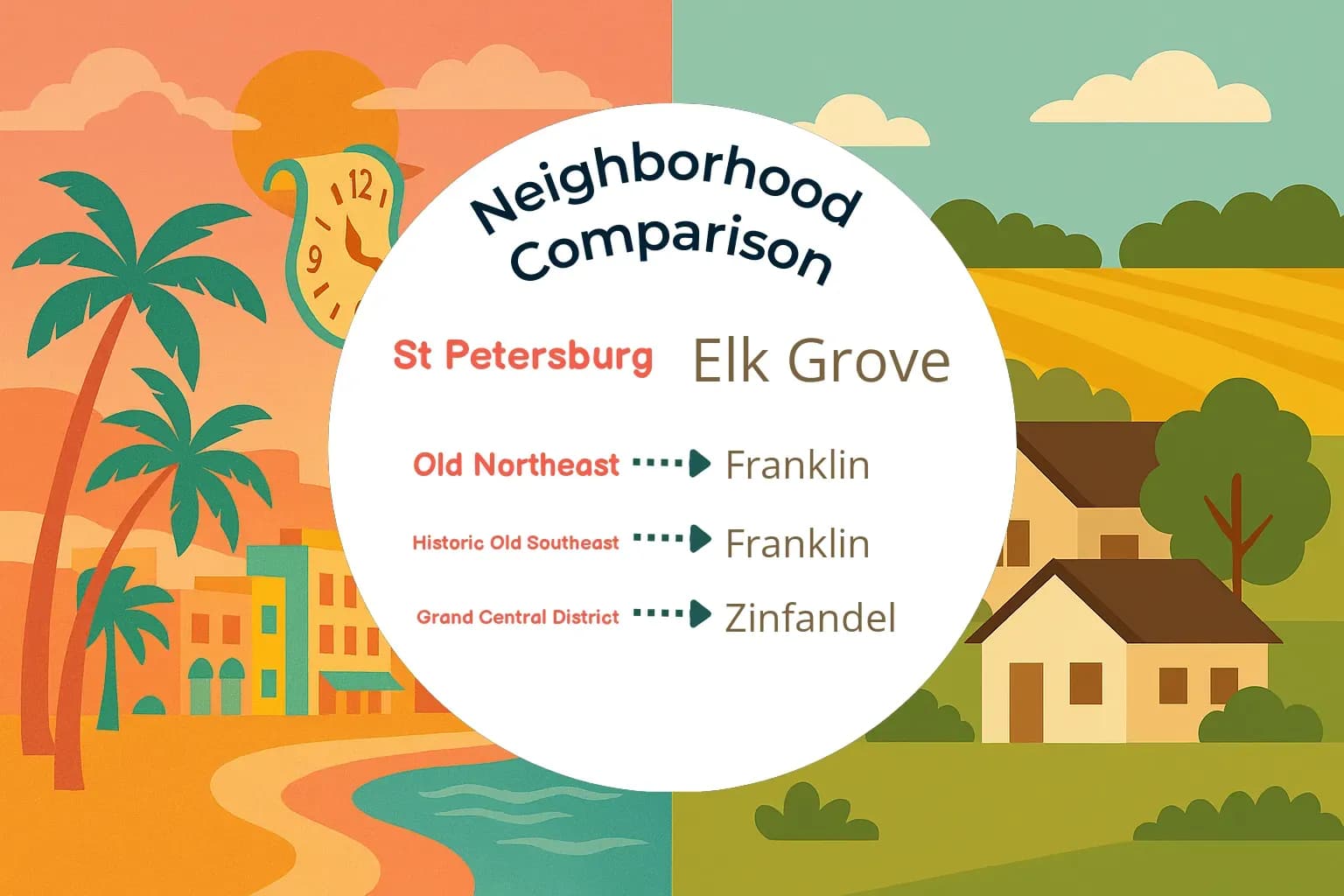 St. Petersburg vs Elk Grove Neighborhood Comparison