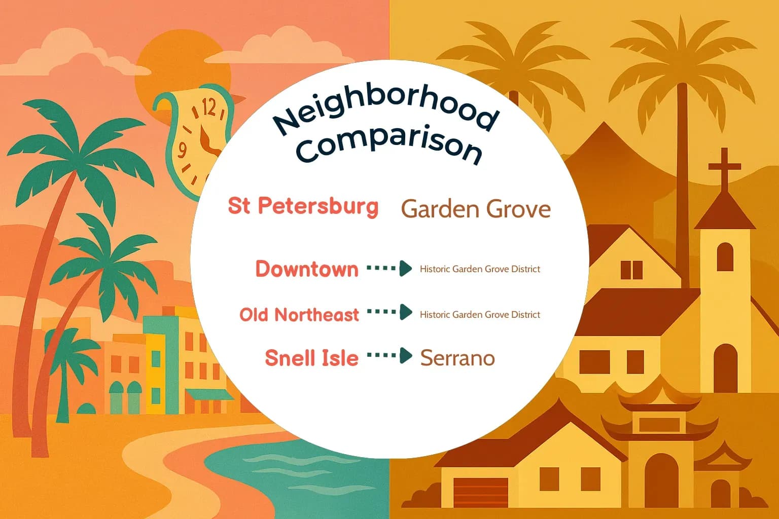 St. Petersburg vs Garden Grove Neighborhood Comparison