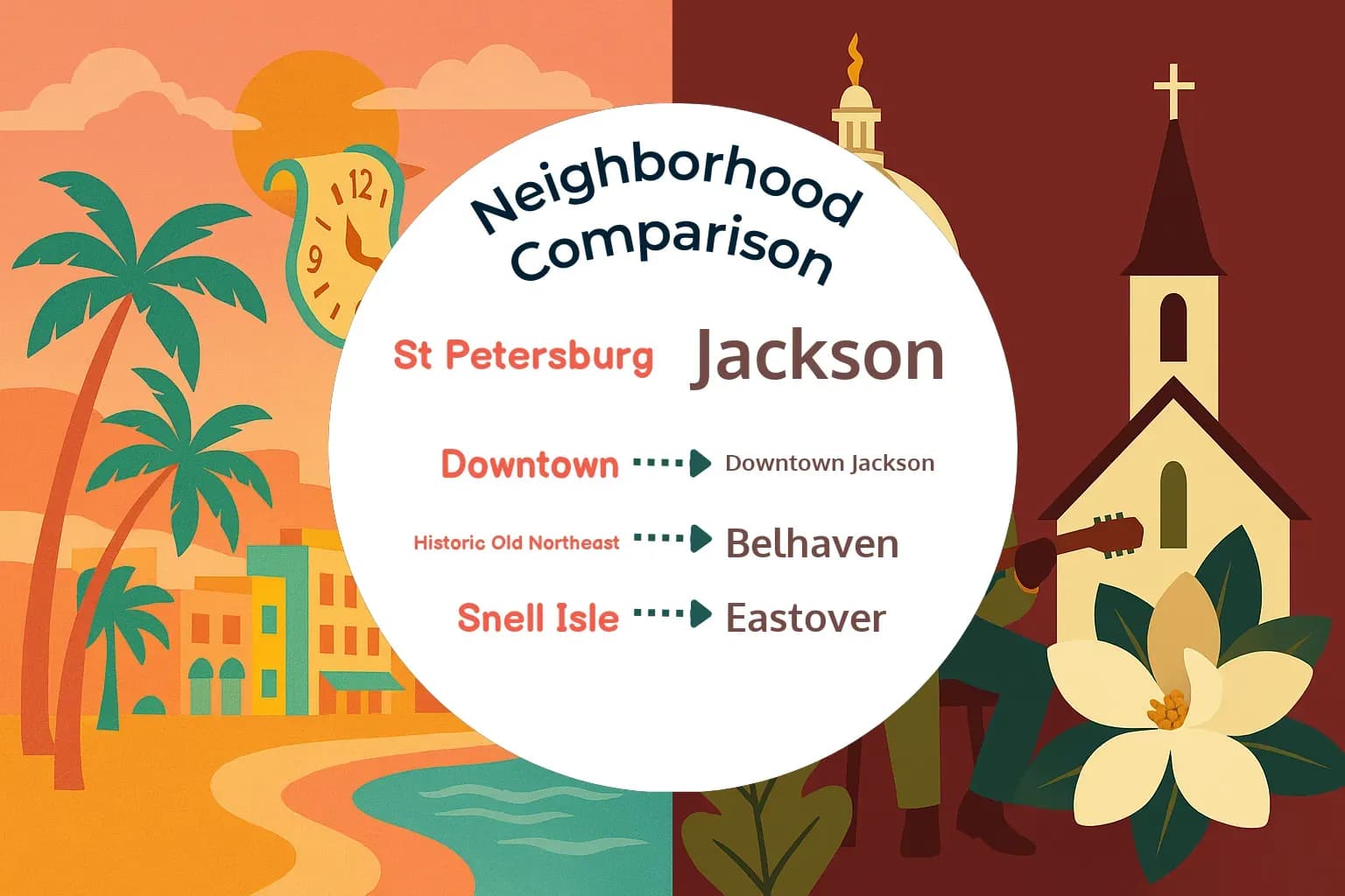 St. Petersburg vs Jackson Neighborhood Comparison