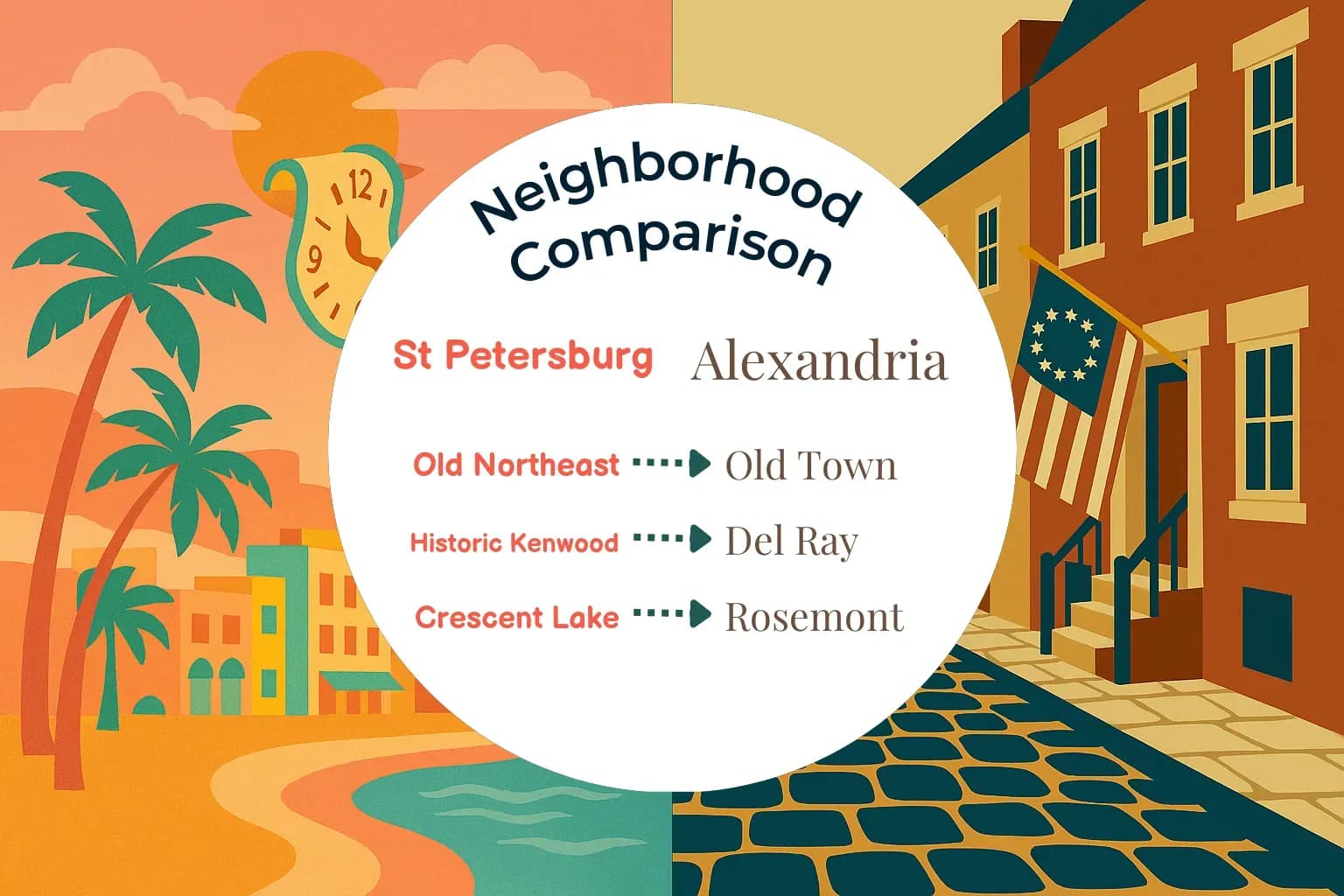 St. Petersburg vs Alexandria Neighborhood Comparison
