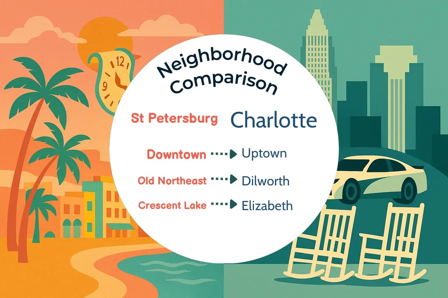 St. Petersburg vs Charlotte Neighborhood Comparison