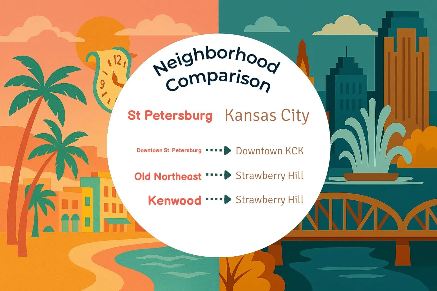 St. Petersburg vs Kansas City Neighborhood Comparison