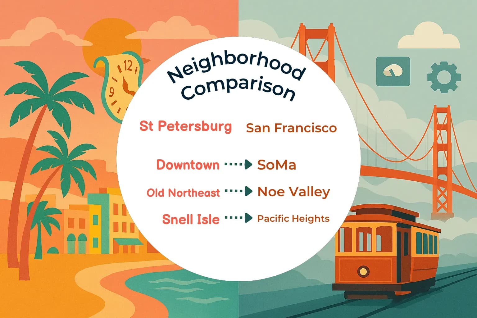 St. Petersburg vs San Francisco Neighborhood Comparison