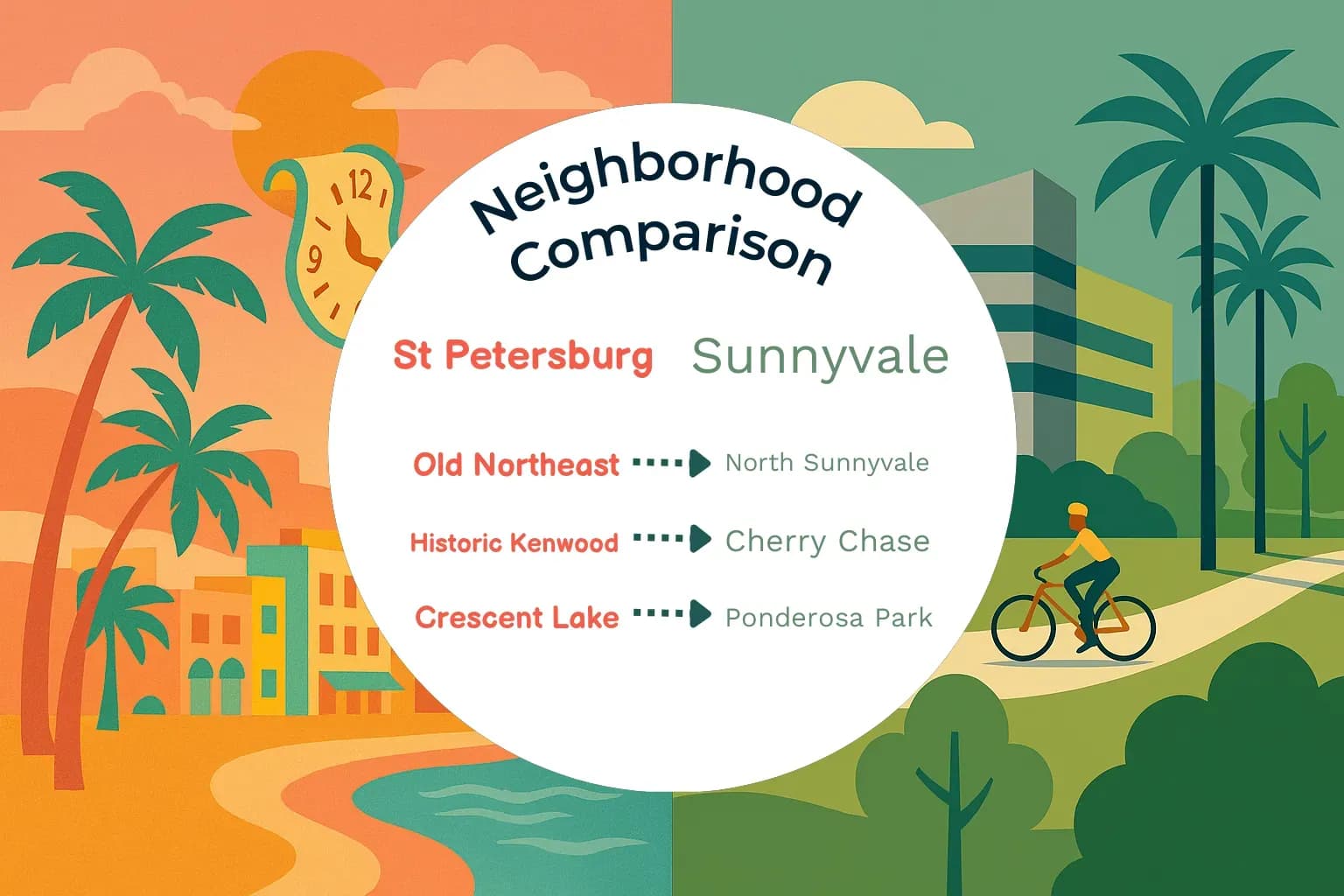 St. Petersburg vs Sunnyvale Neighborhood Comparison