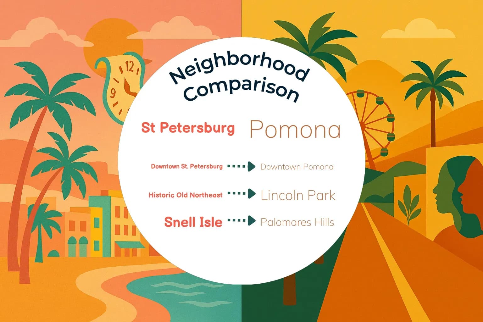St. Petersburg vs Pomona Neighborhood Comparison