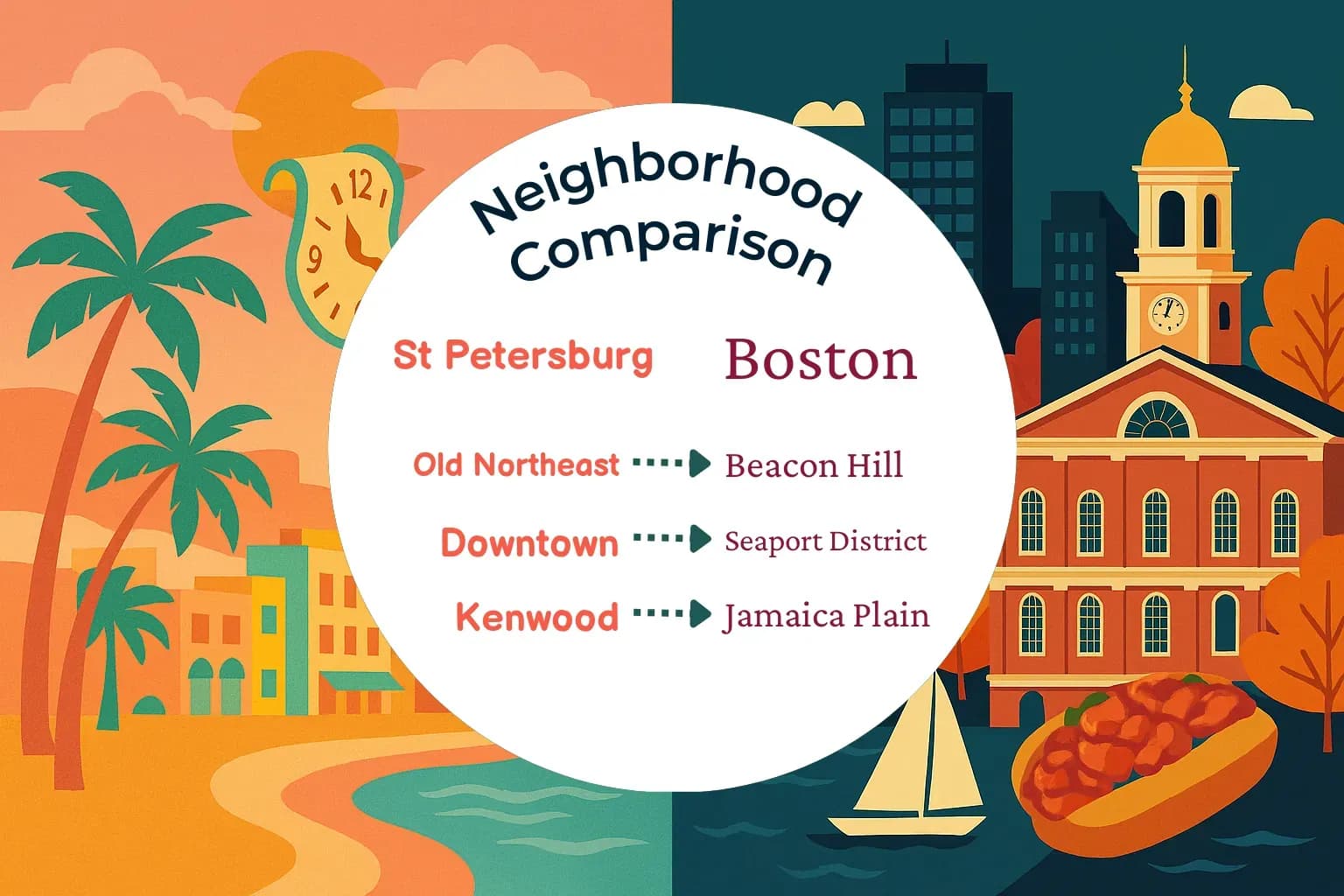 St. Petersburg vs Boston Neighborhood Comparison