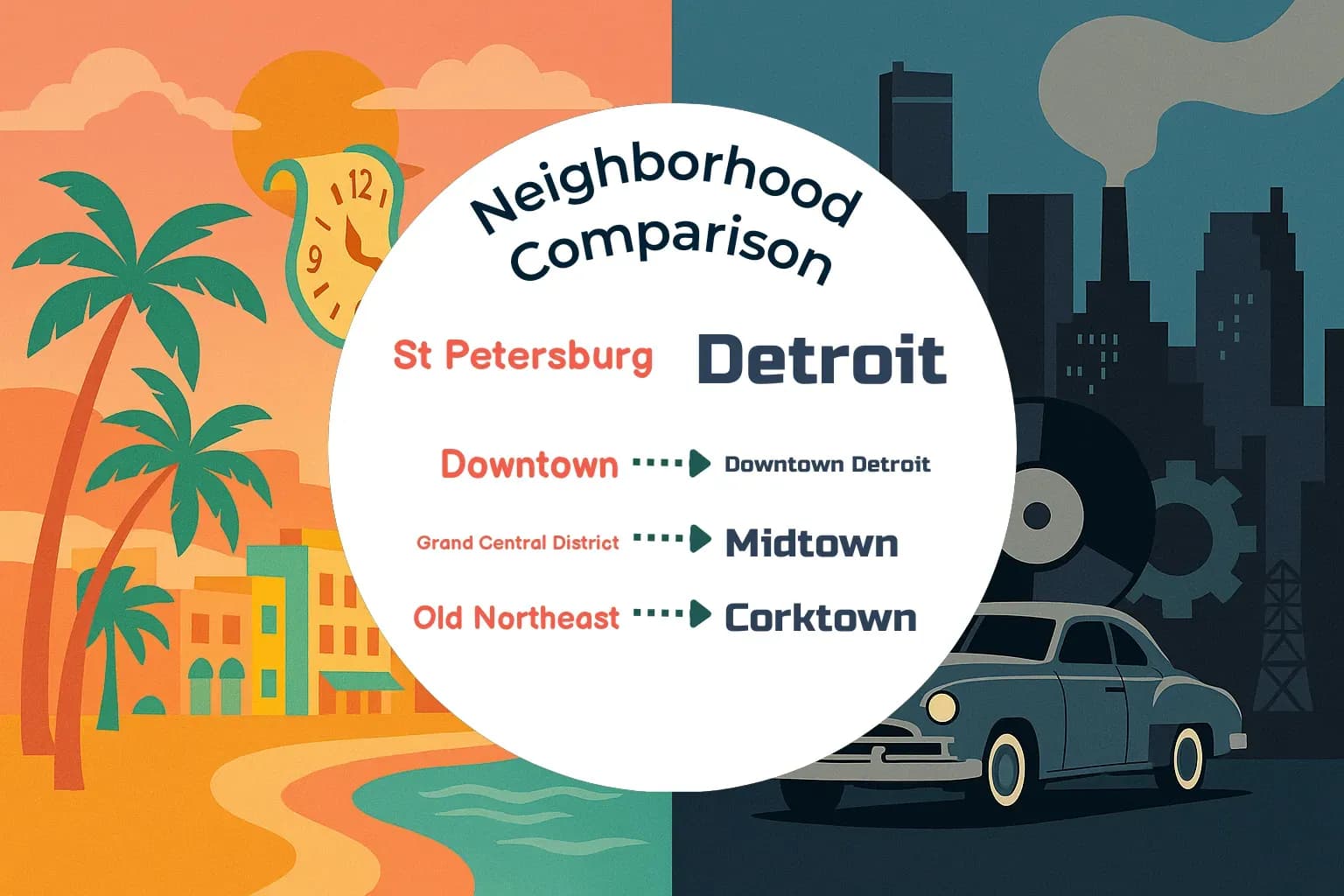 St. Petersburg vs Detroit Neighborhood Comparison