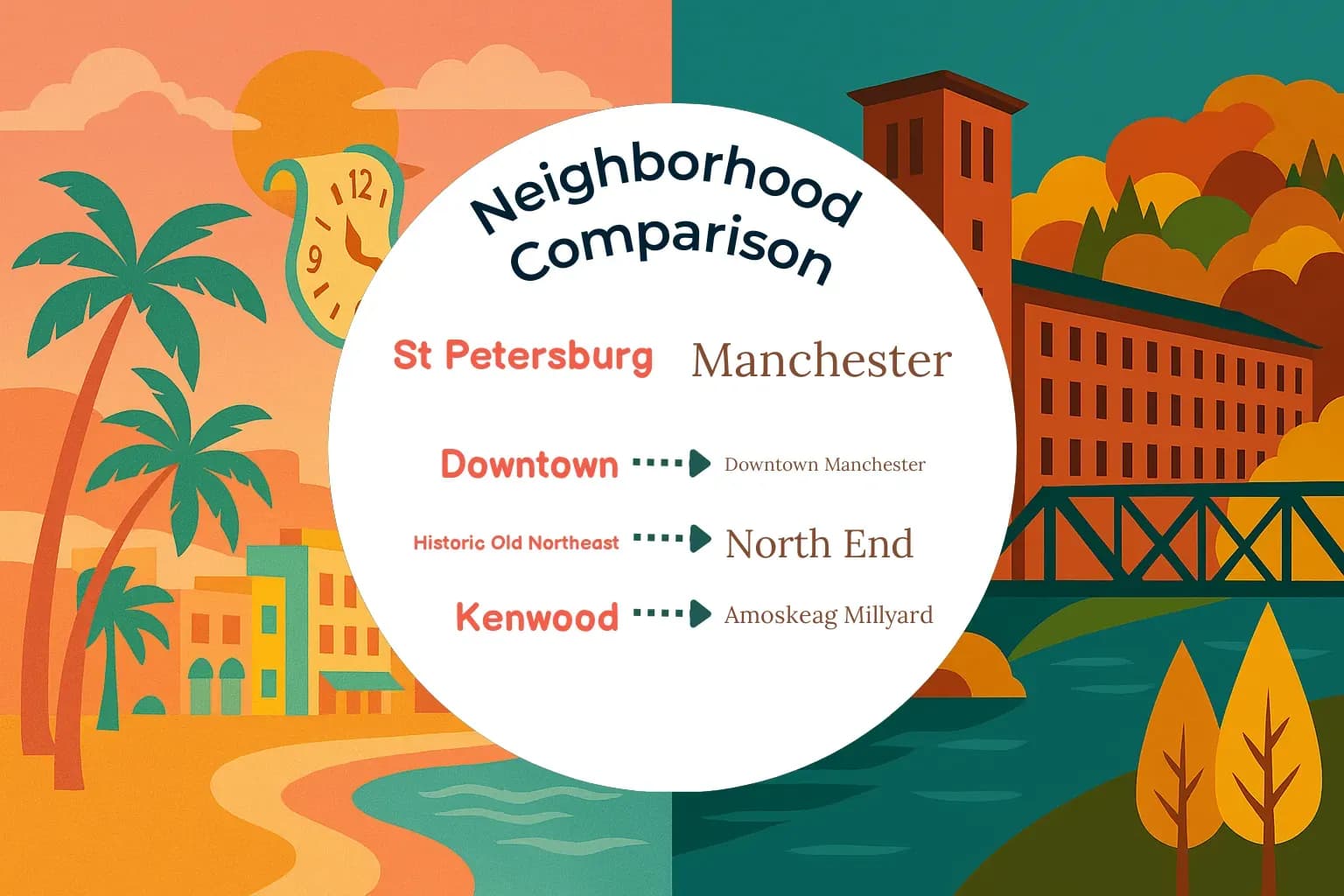 St. Petersburg vs Manchester Neighborhood Comparison
