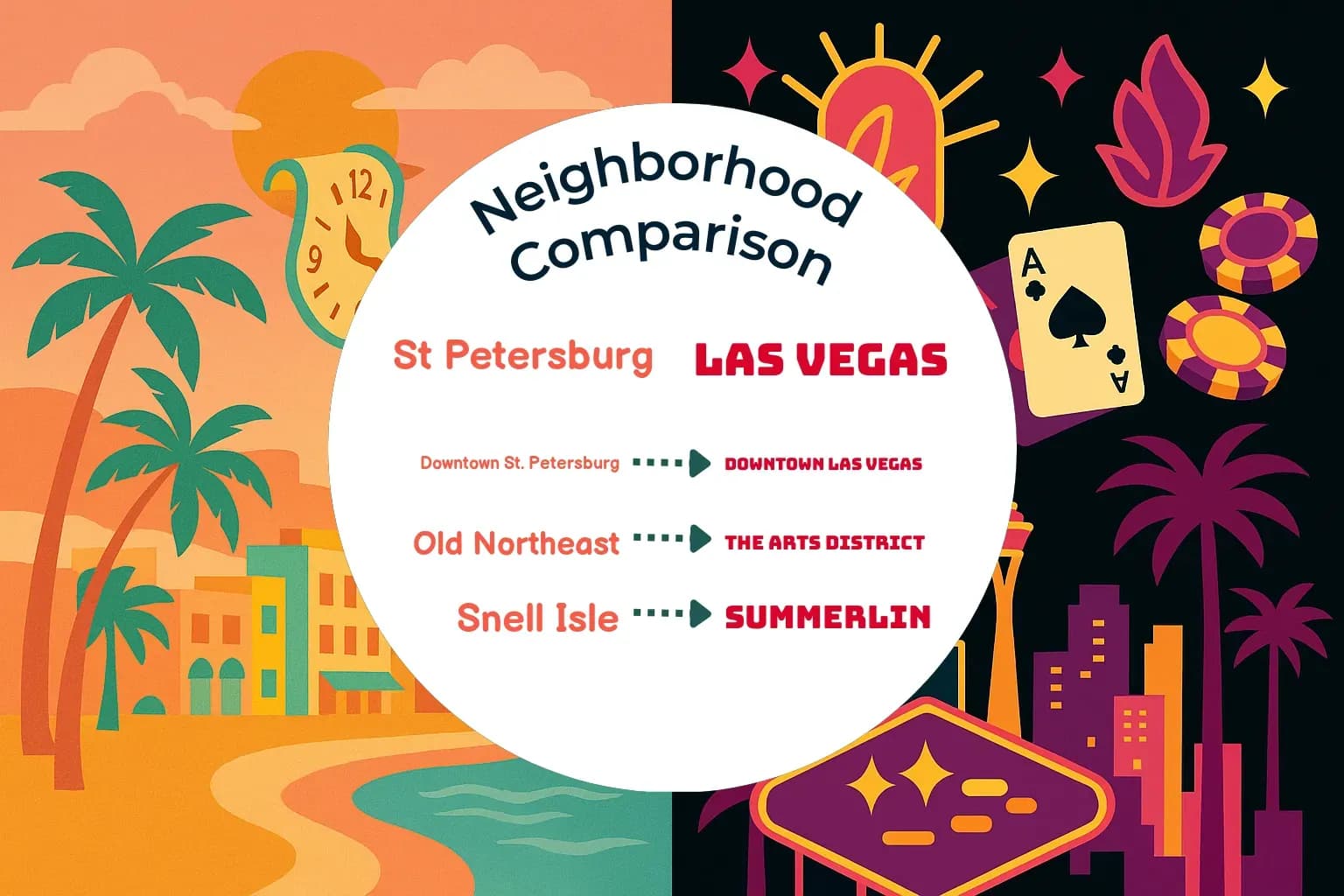 St. Petersburg vs Las Vegas Neighborhood Comparison
