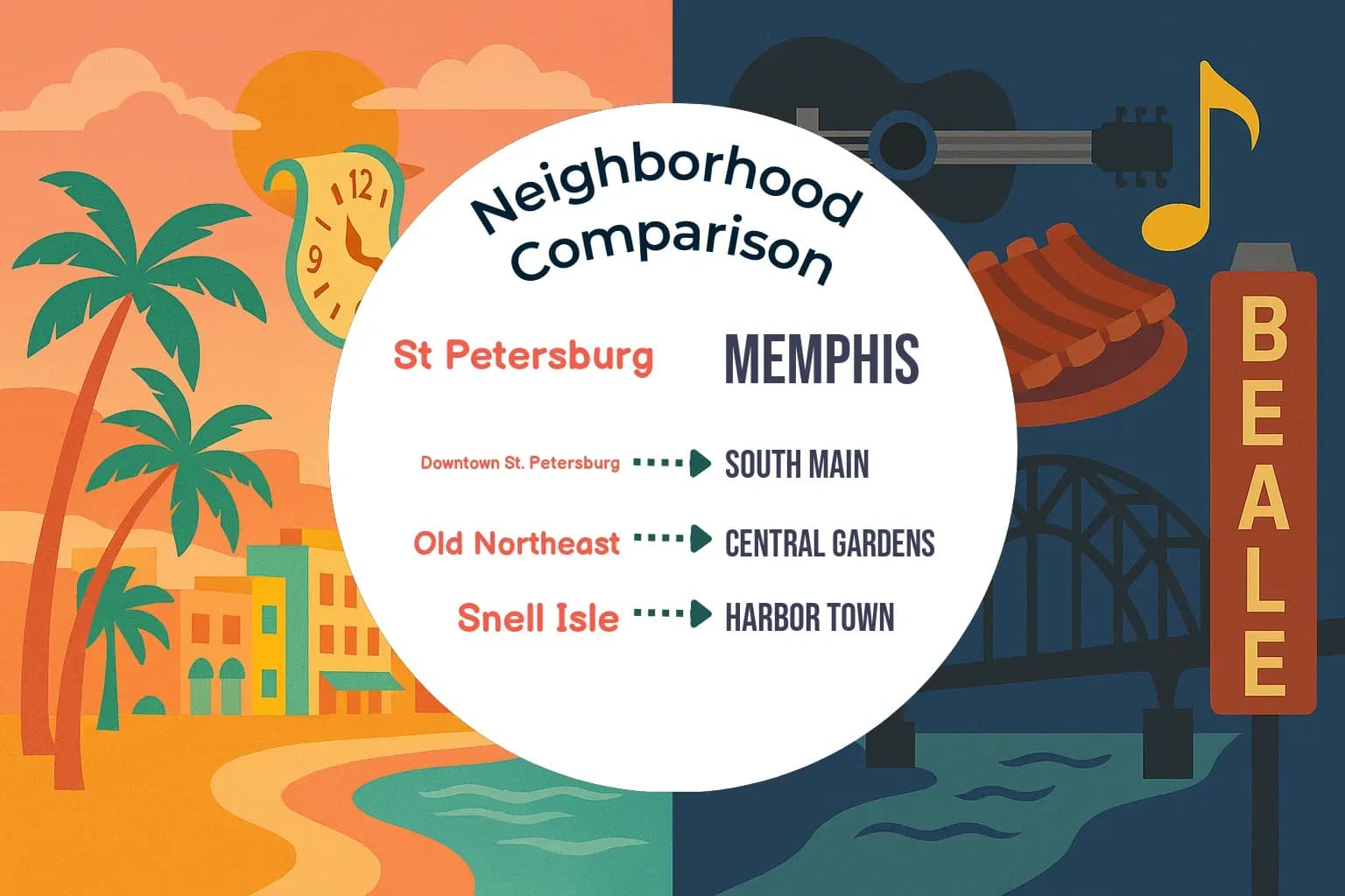 St. Petersburg vs Memphis Neighborhood Comparison