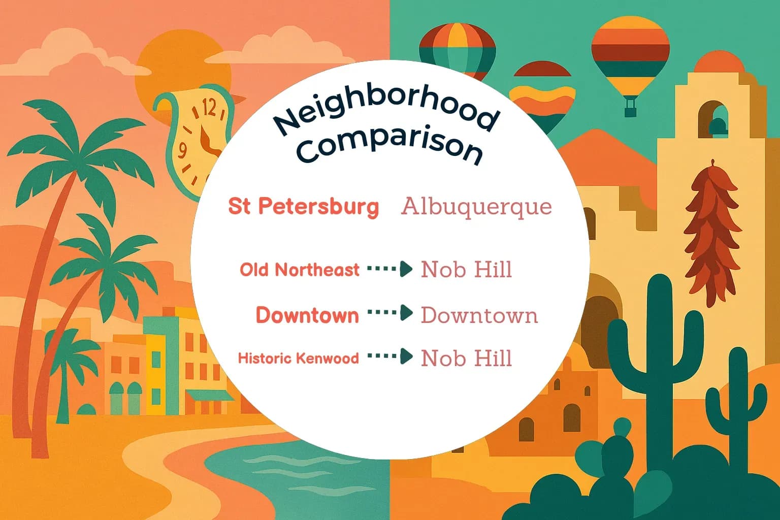 St. Petersburg vs Albuquerque Neighborhood Comparison