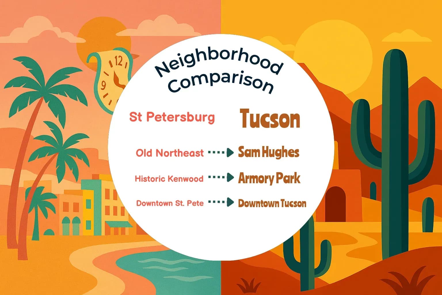 St. Petersburg vs Tucson Neighborhood Comparison