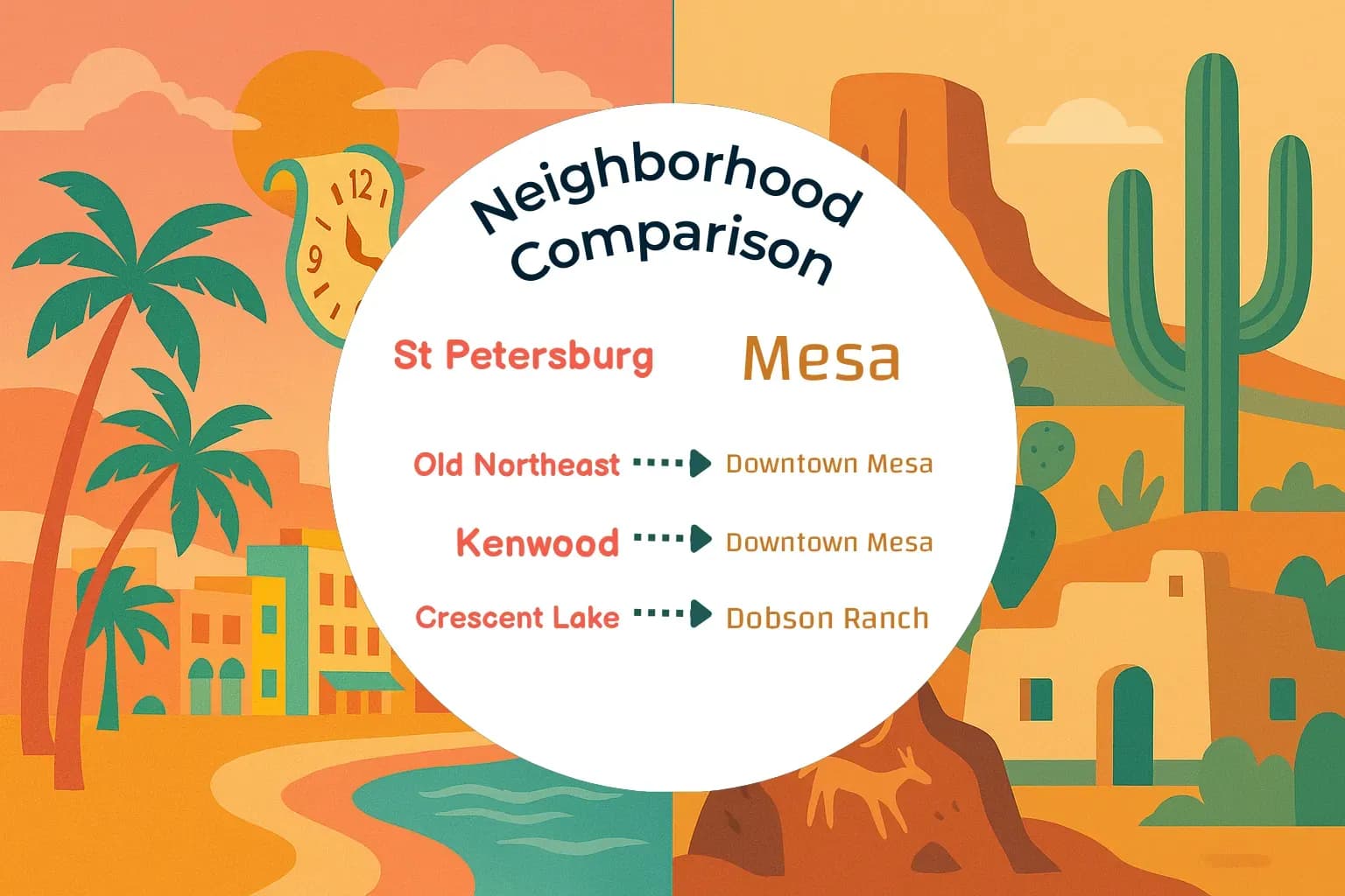 St. Petersburg vs Mesa Neighborhood Comparison
