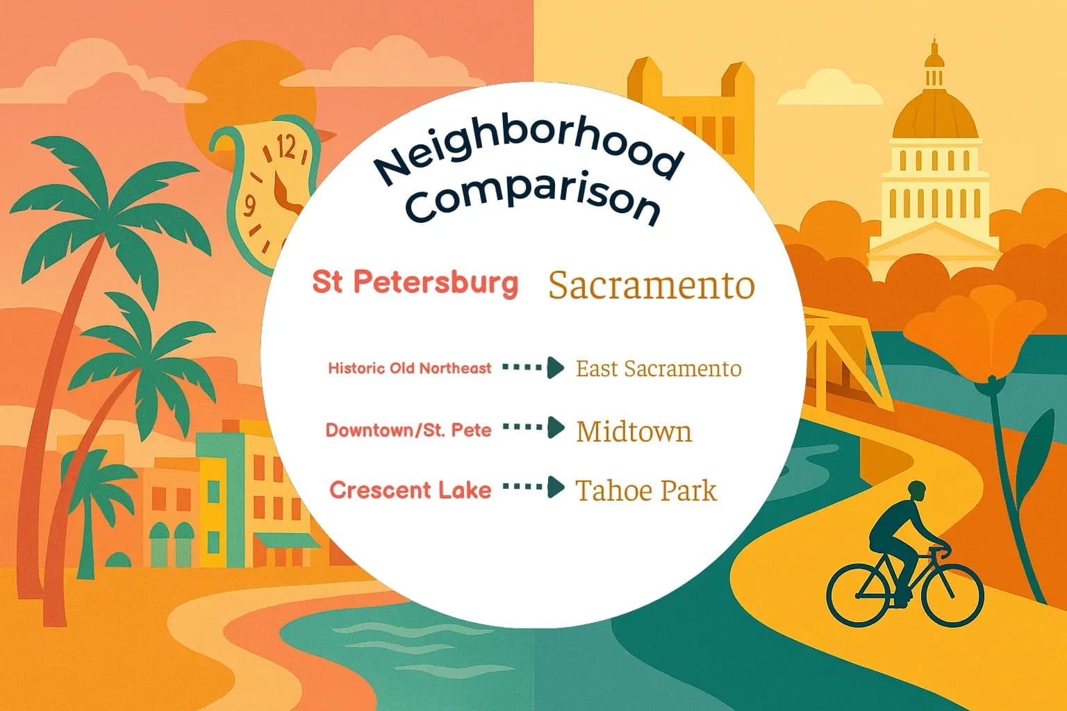 St. Petersburg vs Sacramento Neighborhood Comparison