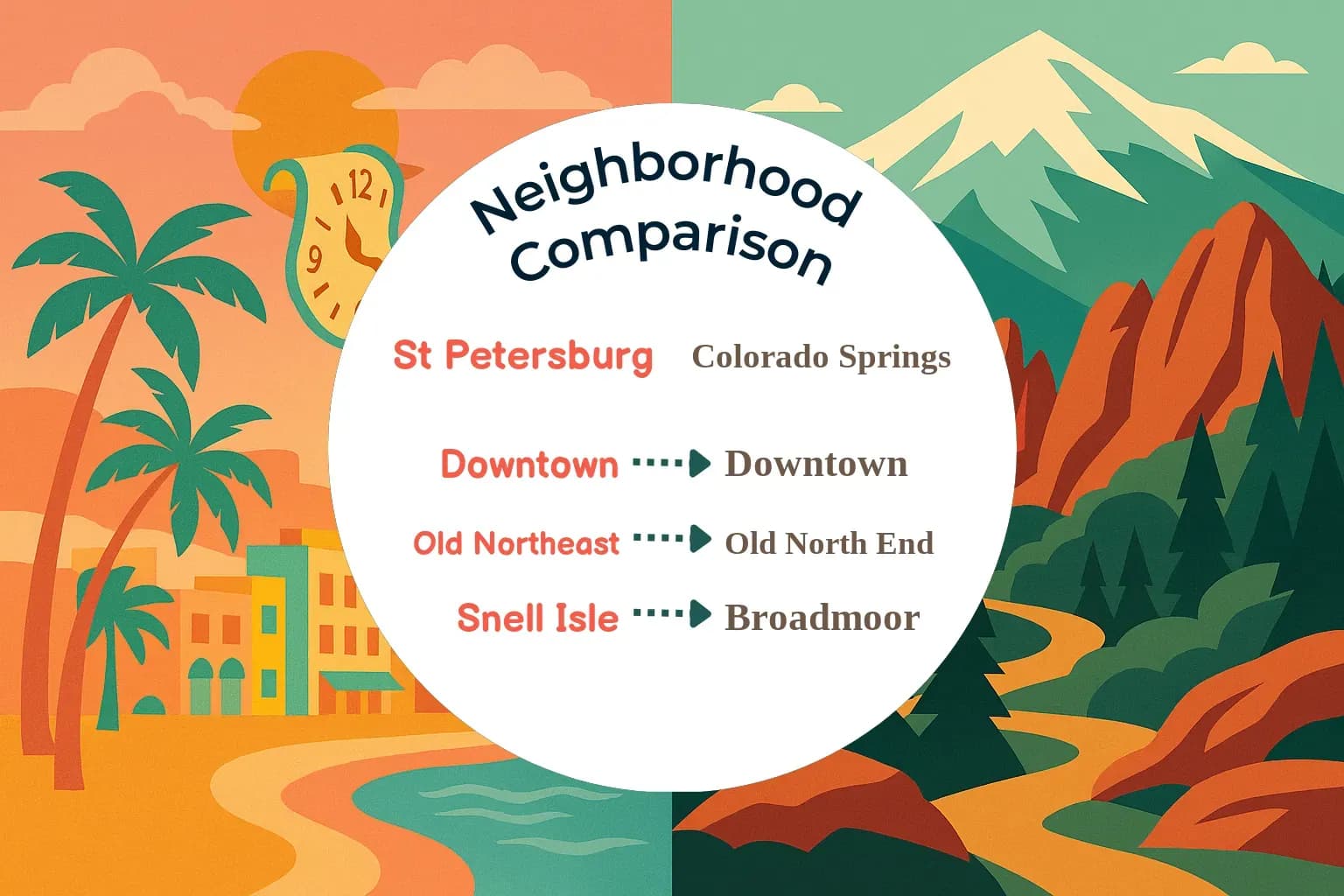 St. Petersburg vs Colorado Springs Neighborhood Comparison