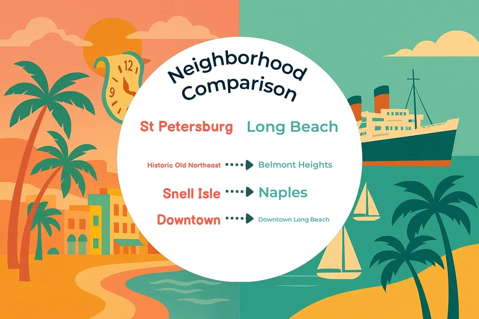 St. Petersburg vs Long Beach Neighborhood Comparison