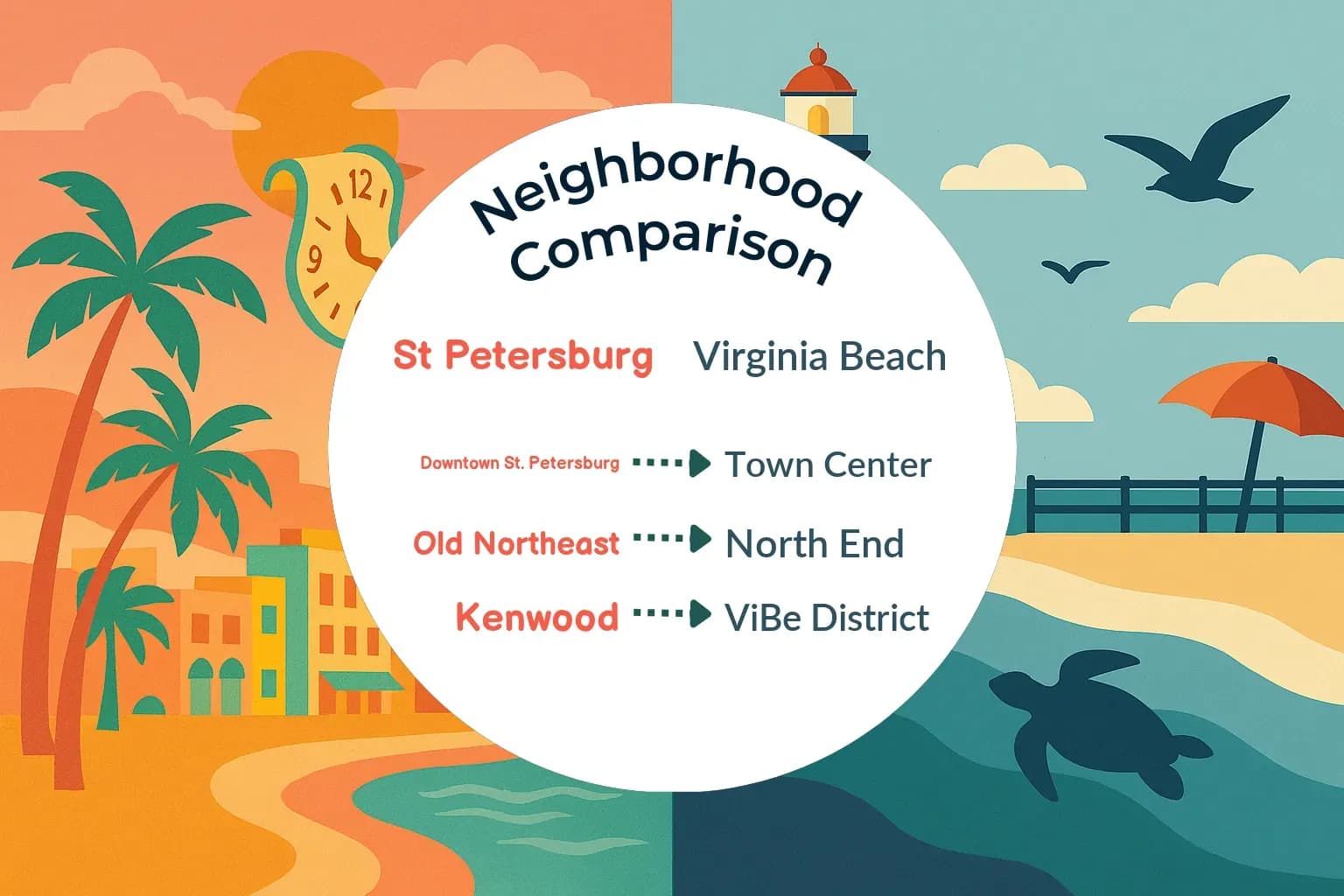 St. Petersburg vs Virginia Beach Neighborhood Comparison