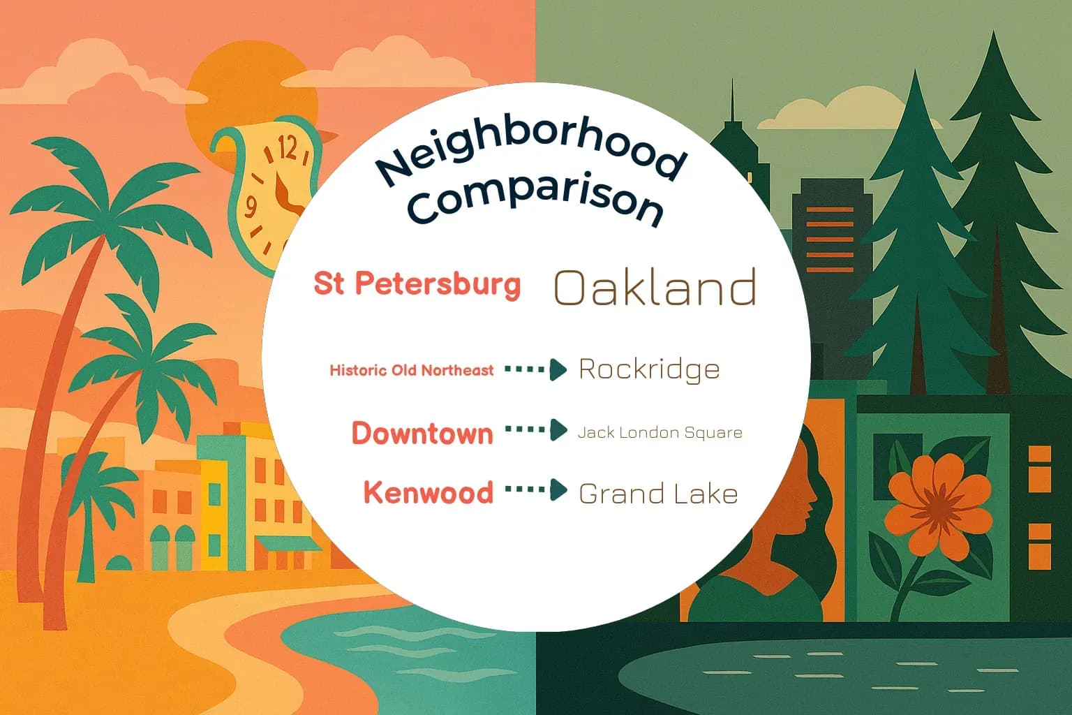 St. Petersburg vs Oakland Neighborhood Comparison