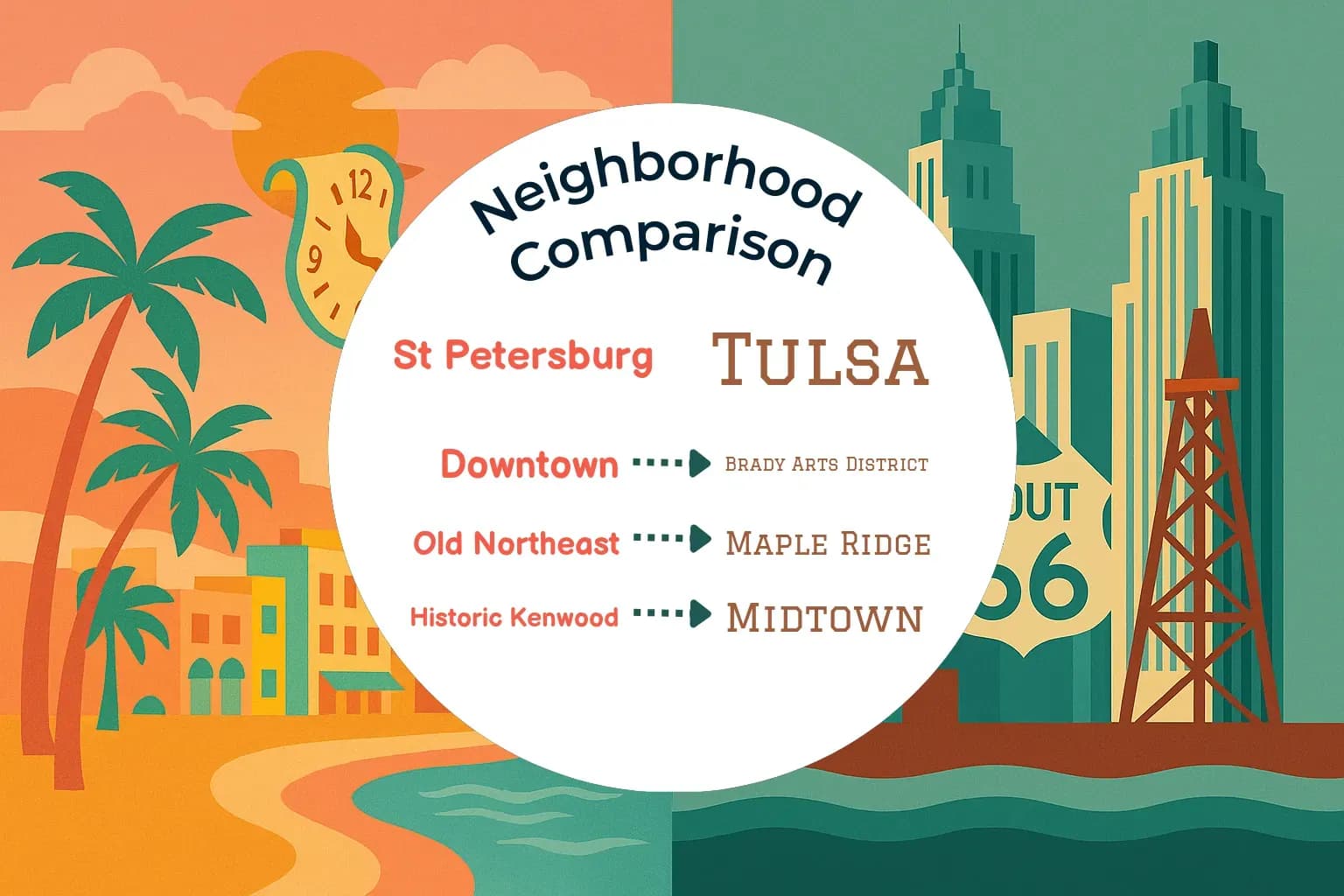 St. Petersburg vs Tulsa Neighborhood Comparison