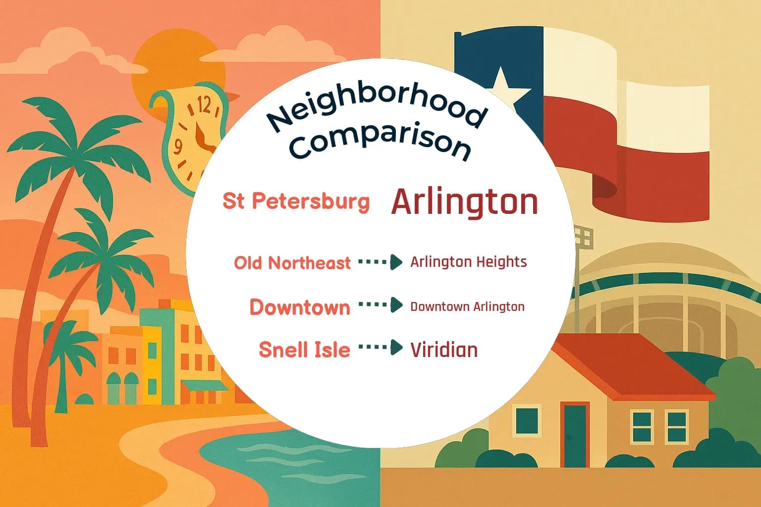 St. Petersburg vs Arlington Neighborhood Comparison