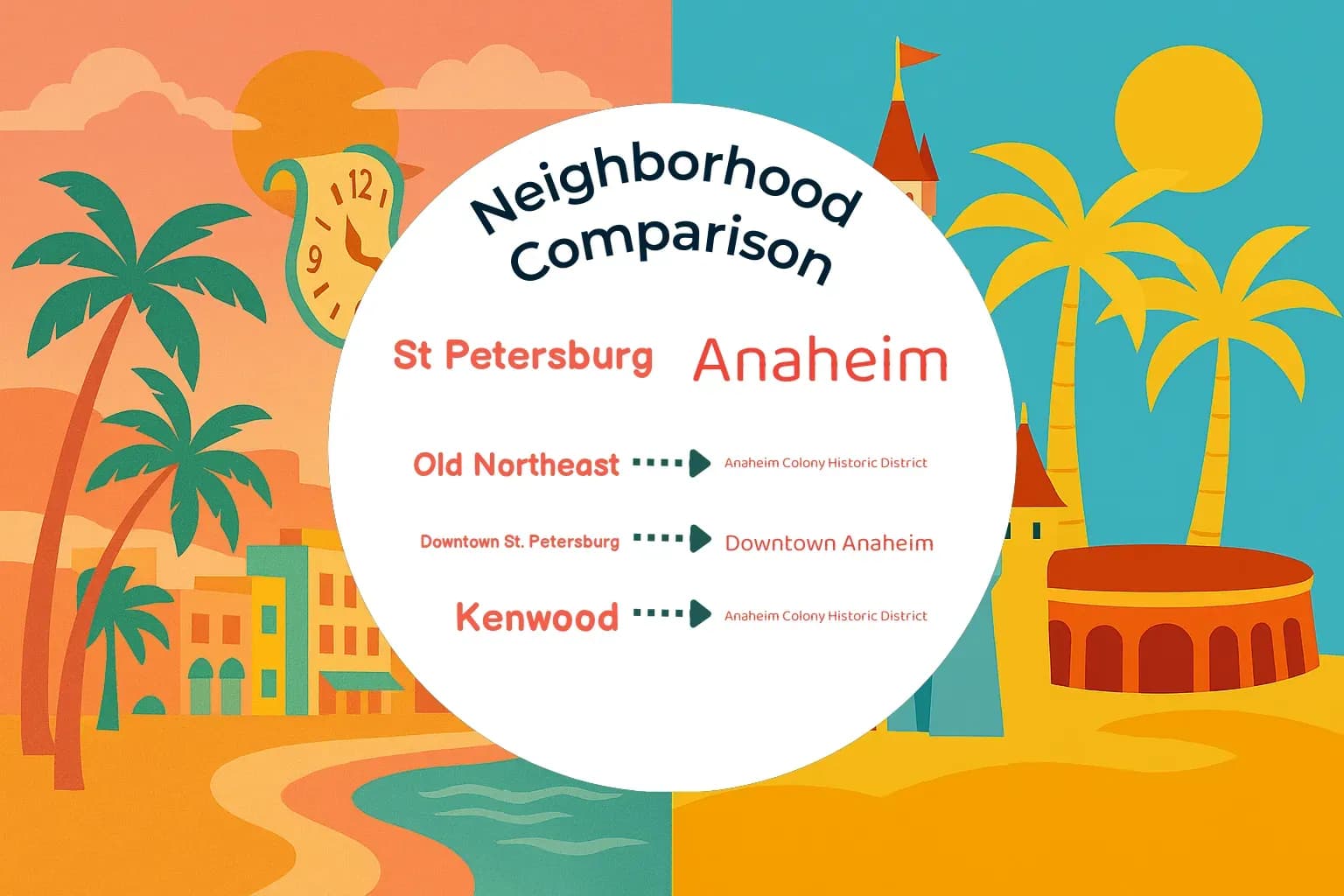 St. Petersburg vs Anaheim Neighborhood Comparison