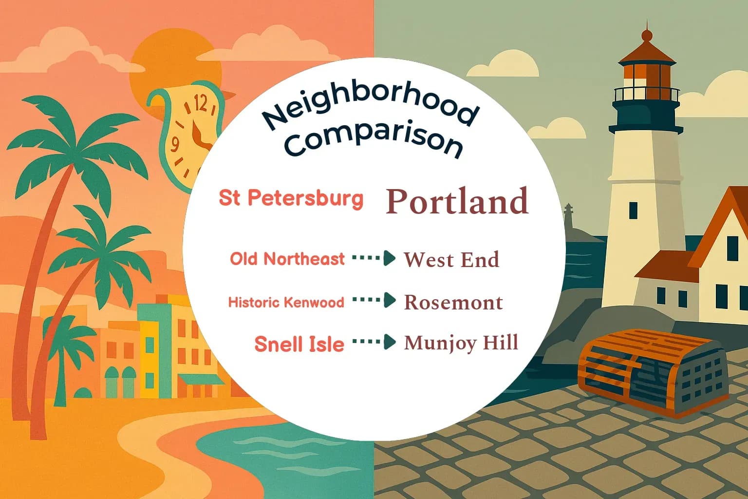 St. Petersburg vs Portland Neighborhood Comparison