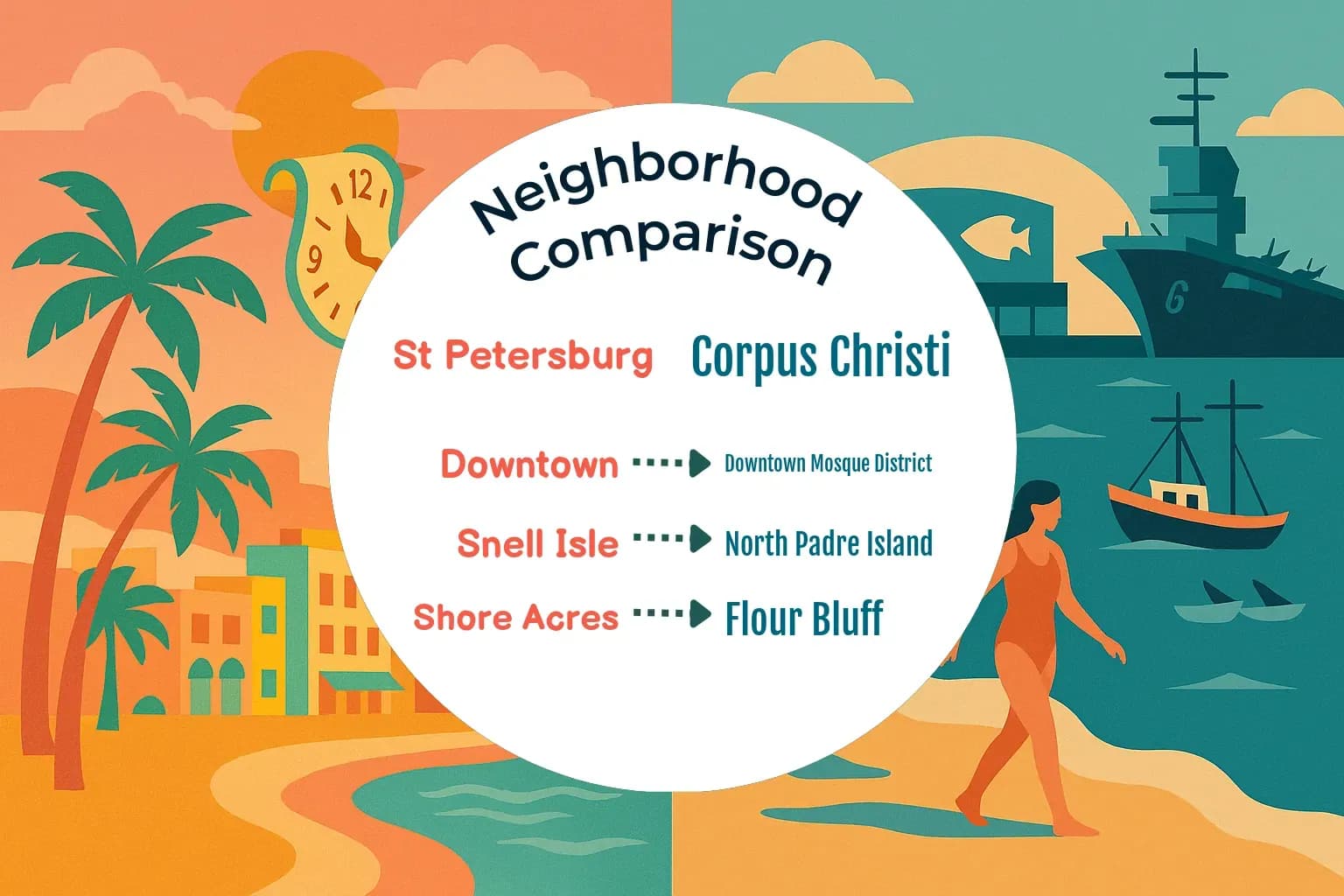 St. Petersburg vs Corpus Christi Neighborhood Comparison