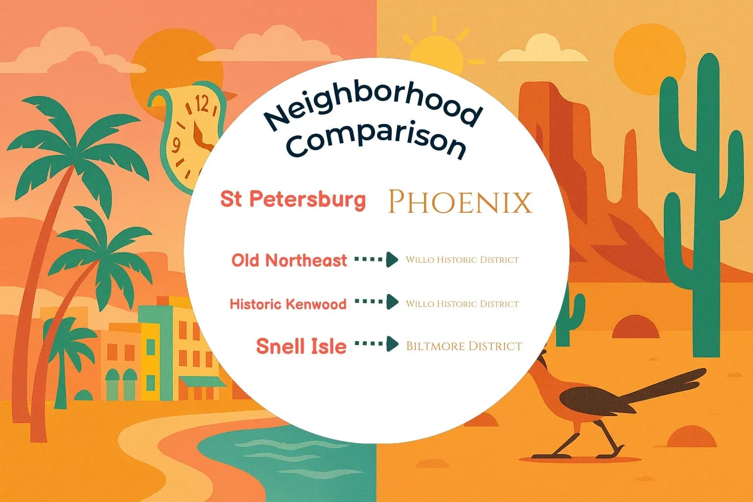 St. Petersburg vs Phoenix Neighborhood Comparison