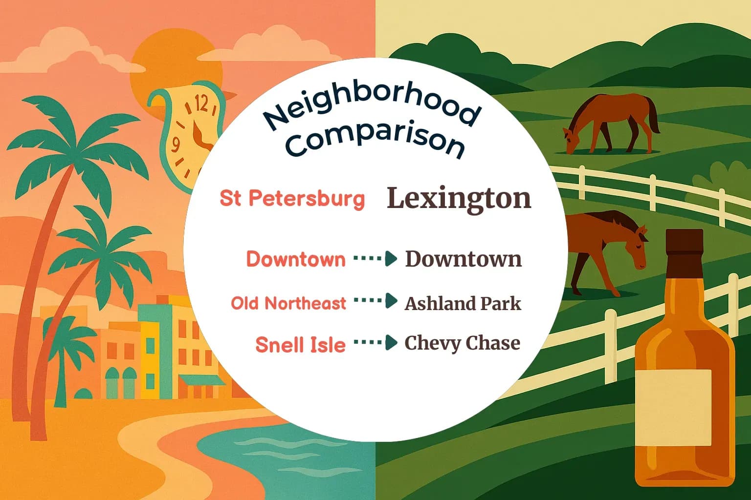 St. Petersburg vs Lexington Neighborhood Comparison