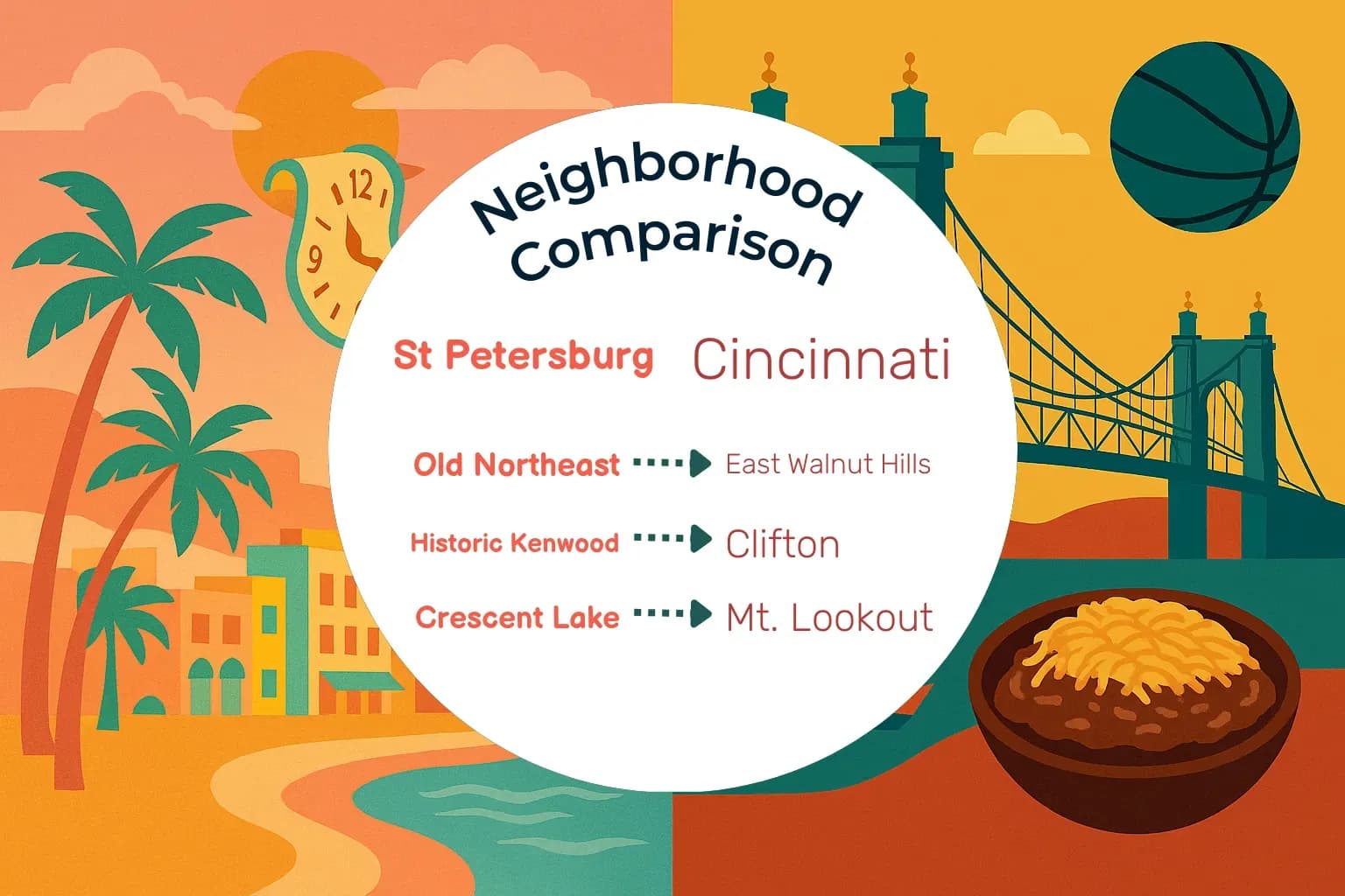 St. Petersburg vs Cincinnati Neighborhood Comparison