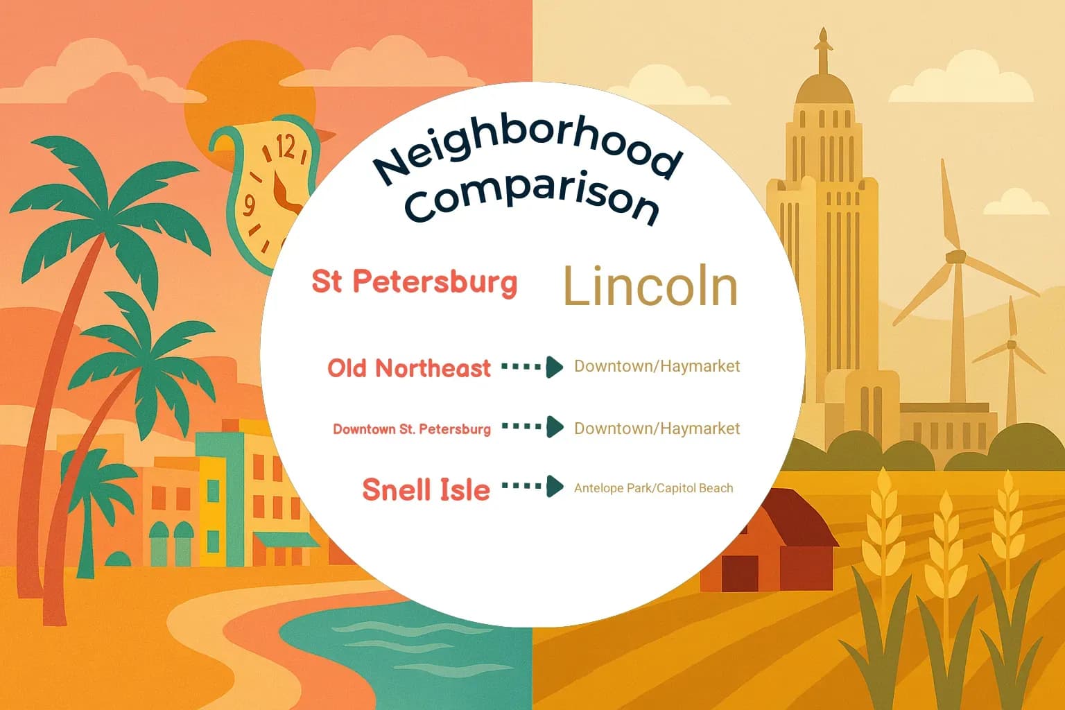 St. Petersburg vs Lincoln Neighborhood Comparison