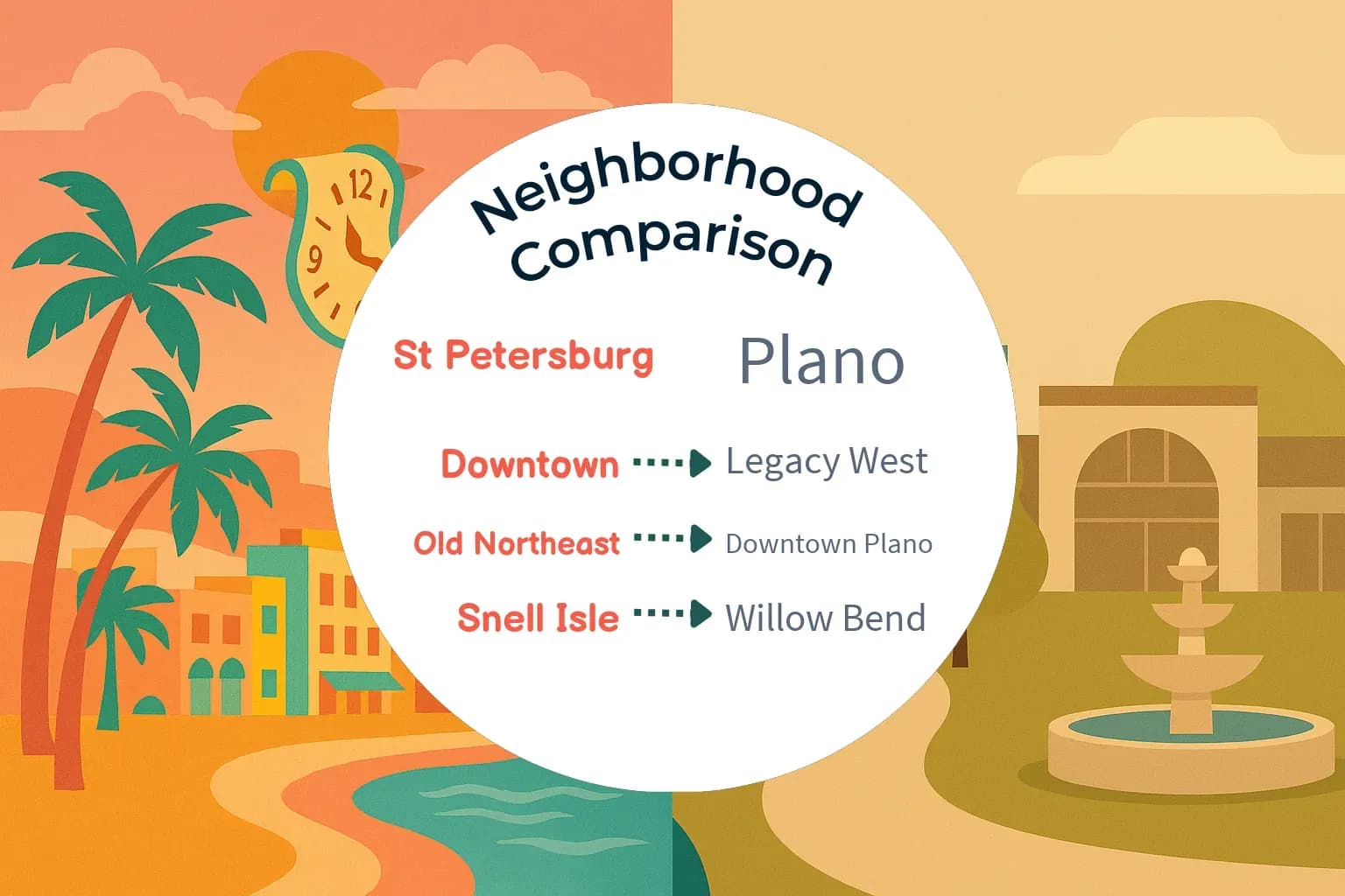 St. Petersburg vs Plano Neighborhood Comparison