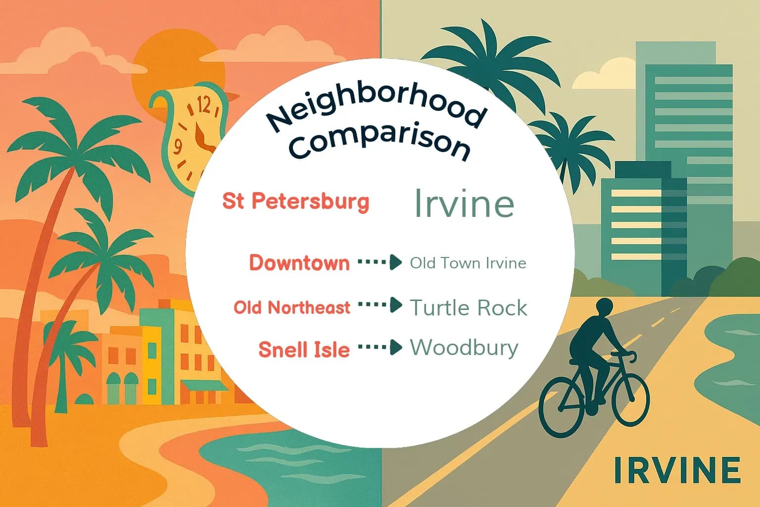 St. Petersburg vs Irvine Neighborhood Comparison