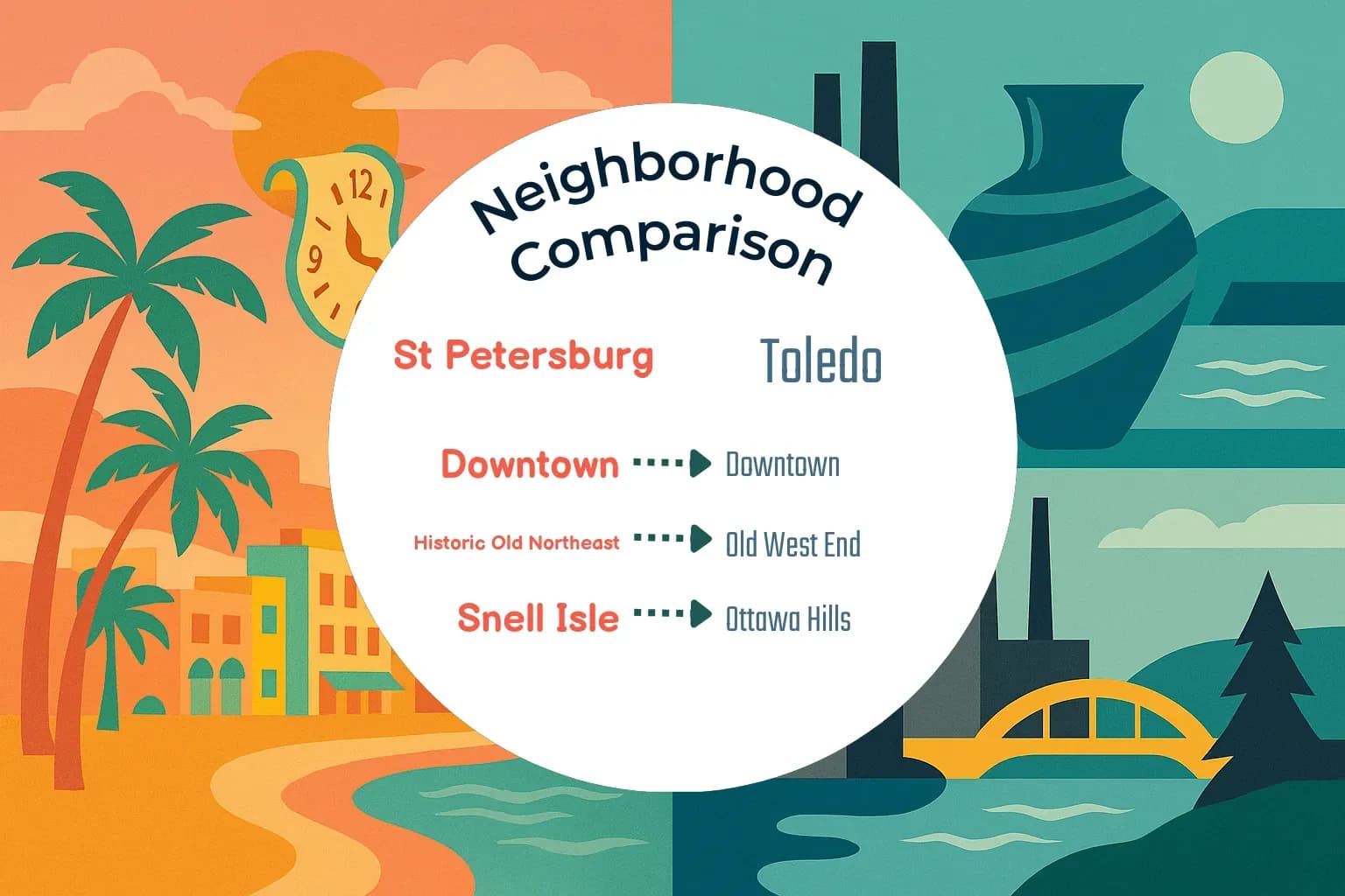 St. Petersburg vs Toledo Neighborhood Comparison