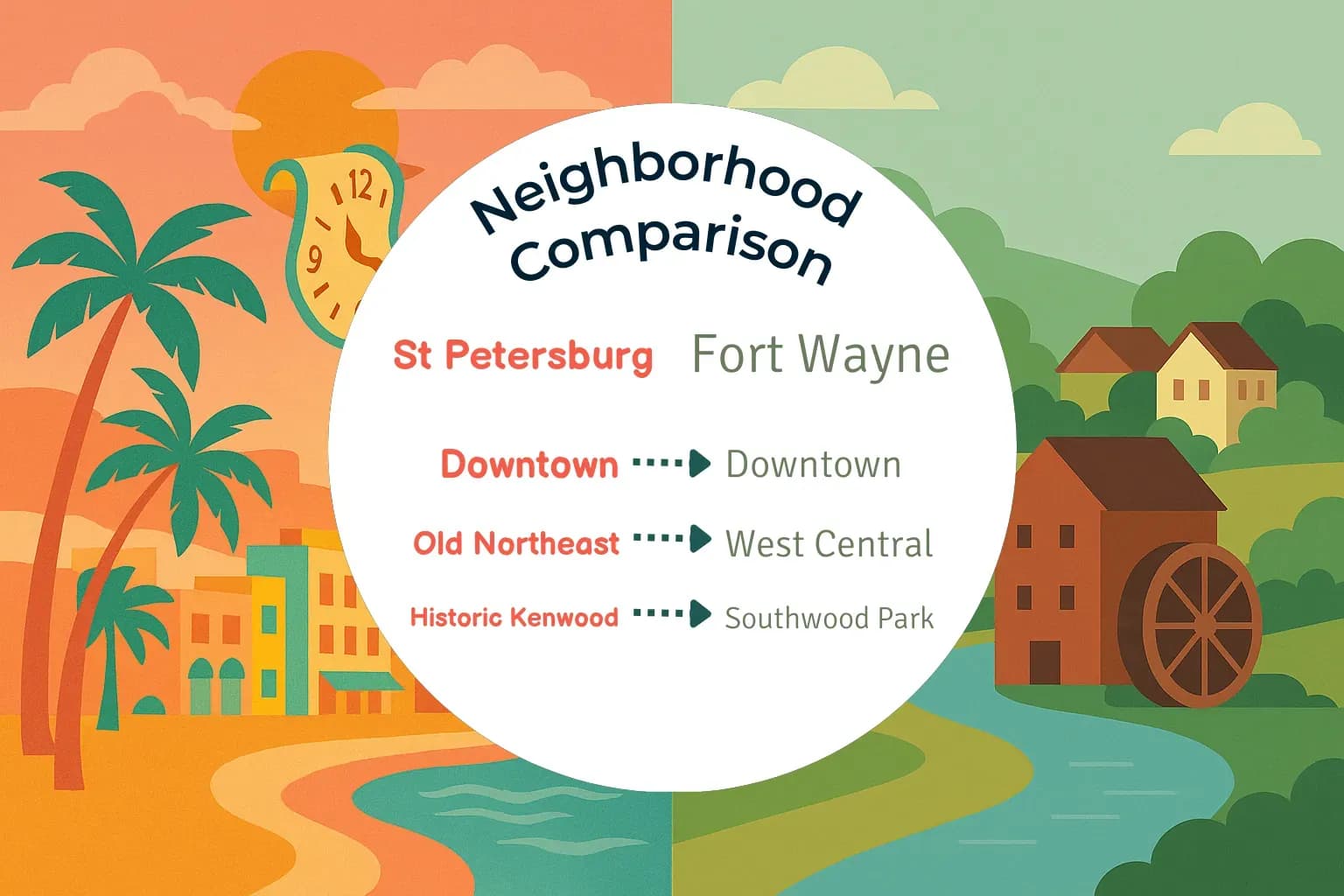 St. Petersburg vs Fort Wayne Neighborhood Comparison
