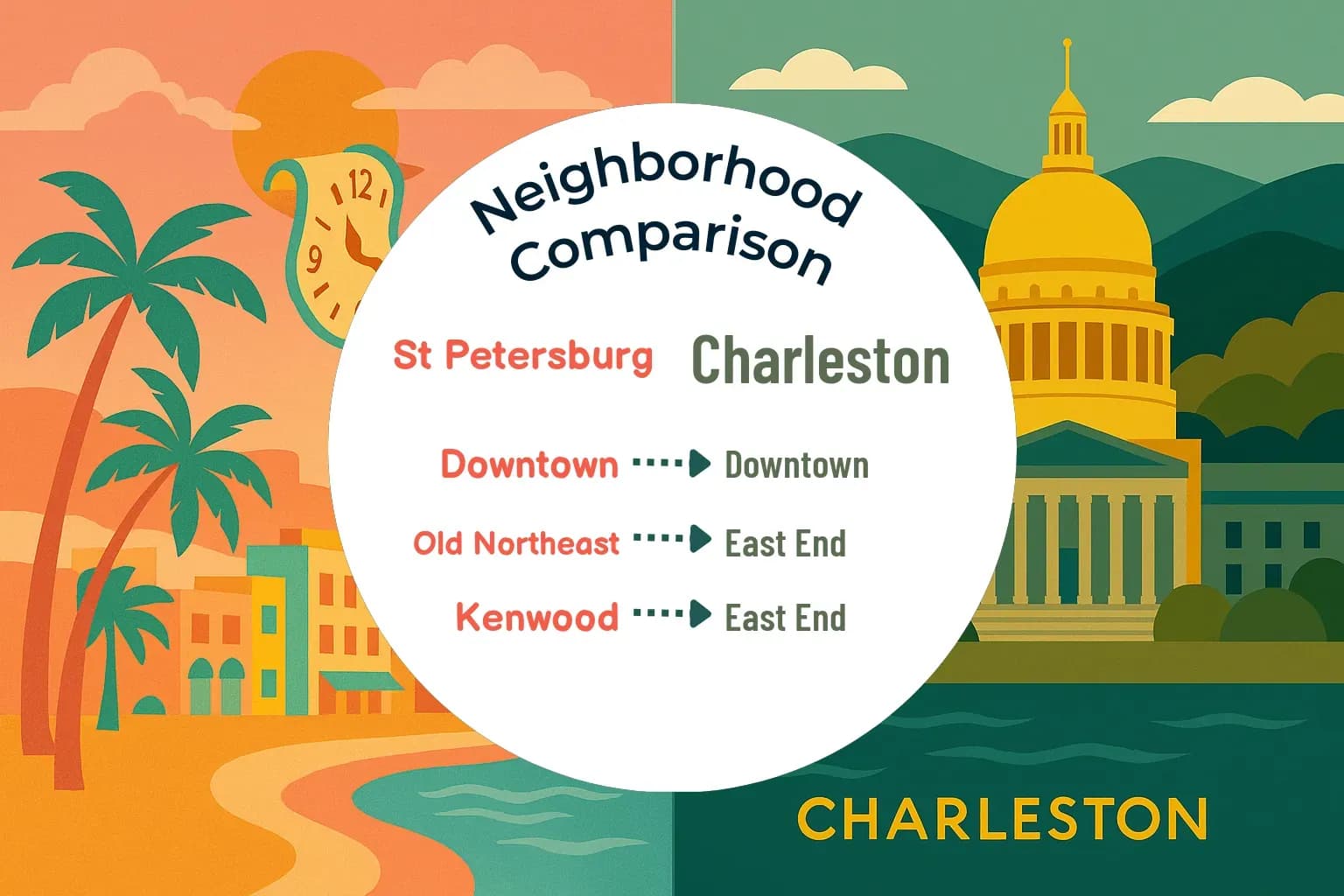 St. Petersburg vs Charleston Neighborhood Comparison