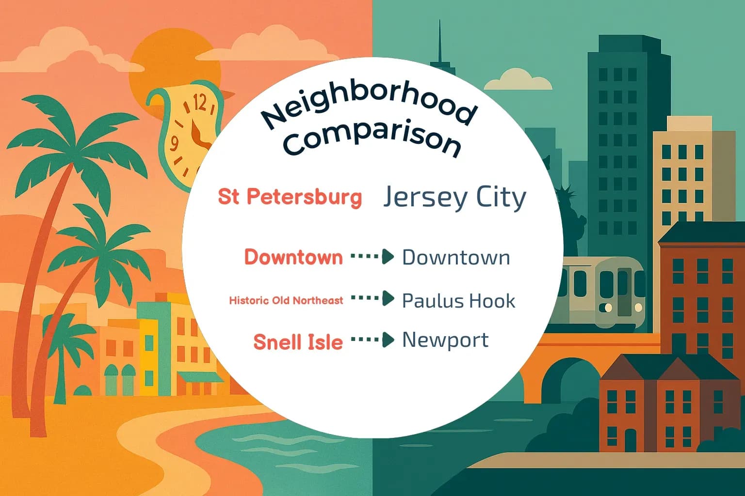 St. Petersburg vs Jersey City Neighborhood Comparison