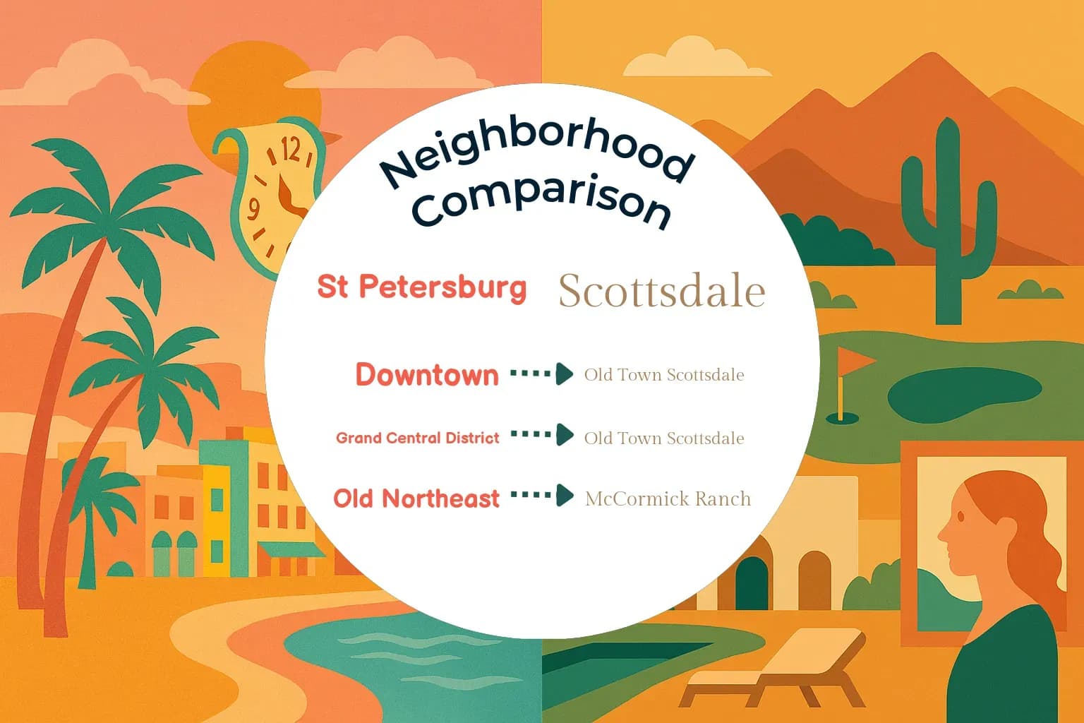 St. Petersburg vs Scottsdale Neighborhood Comparison