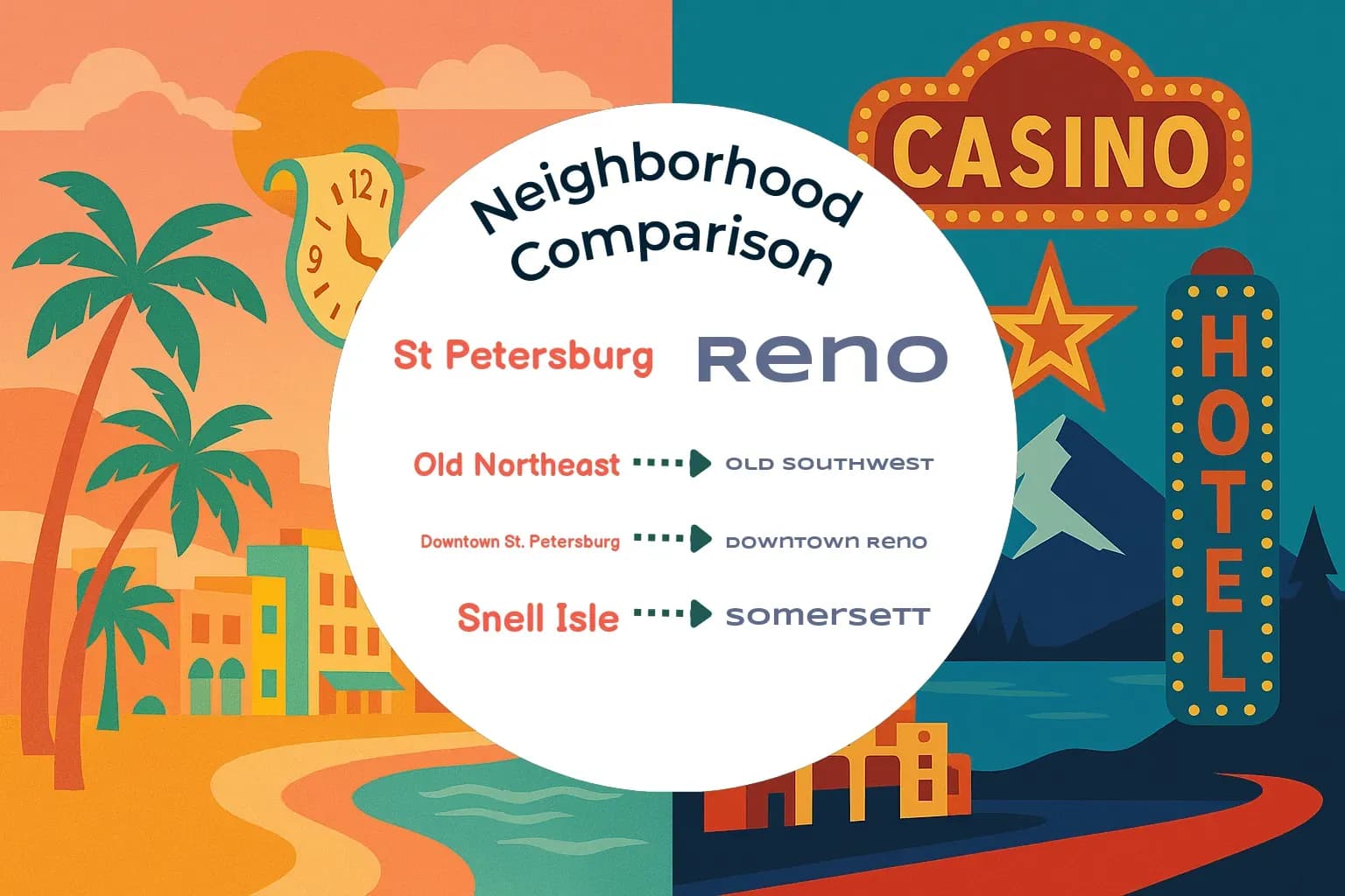 St. Petersburg vs Reno Neighborhood Comparison